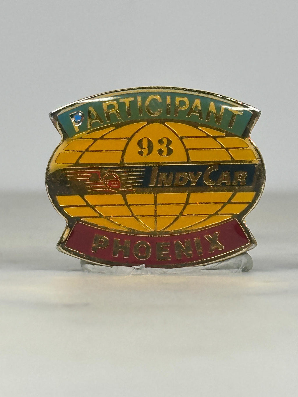 IndyCar Participant Pin: Yellow Enamel - 1993 Racing Accessory