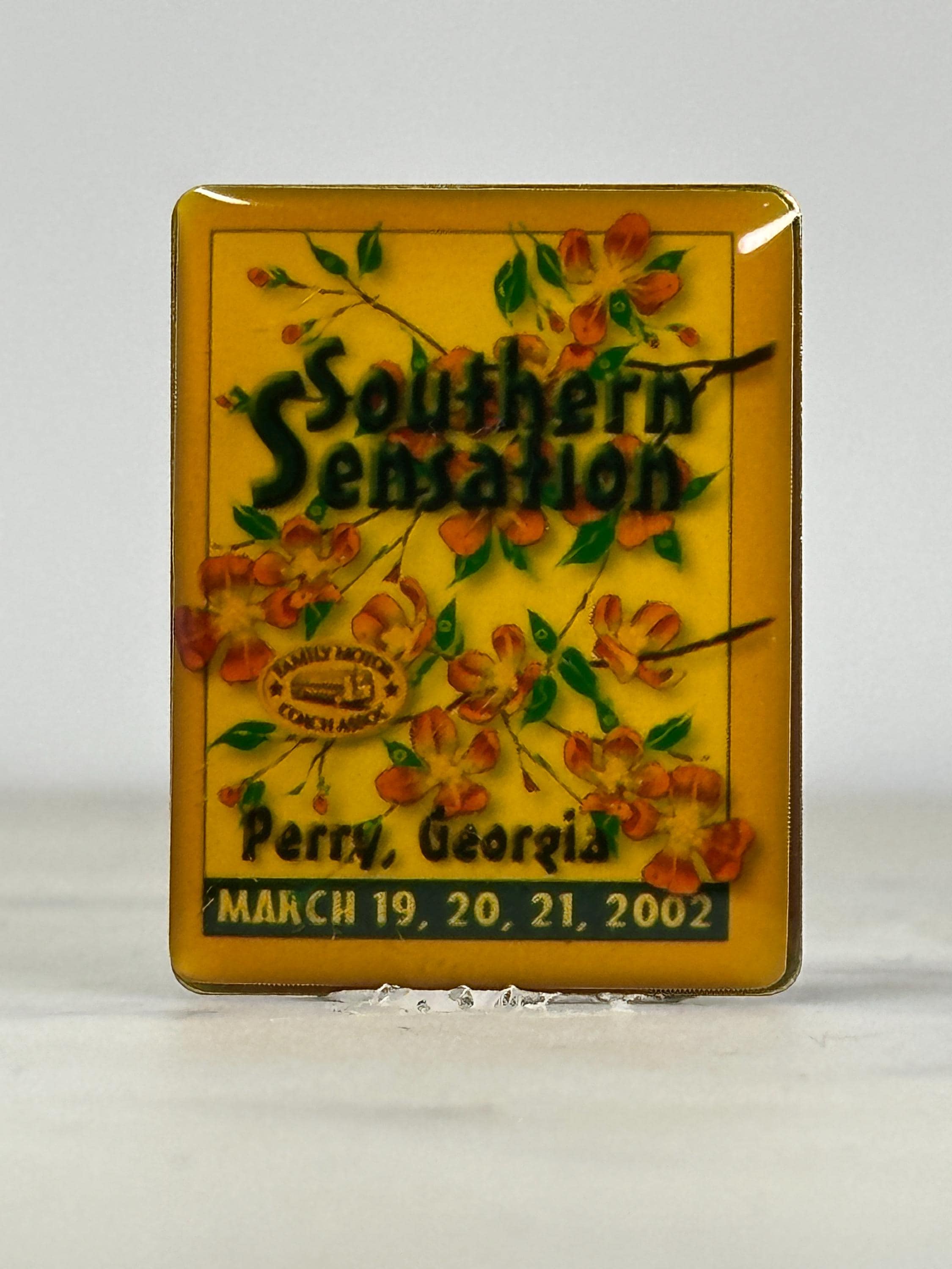 Southern Sensation Enamel Pin: Yellow Floral Gloss - 2002 Event Accessory