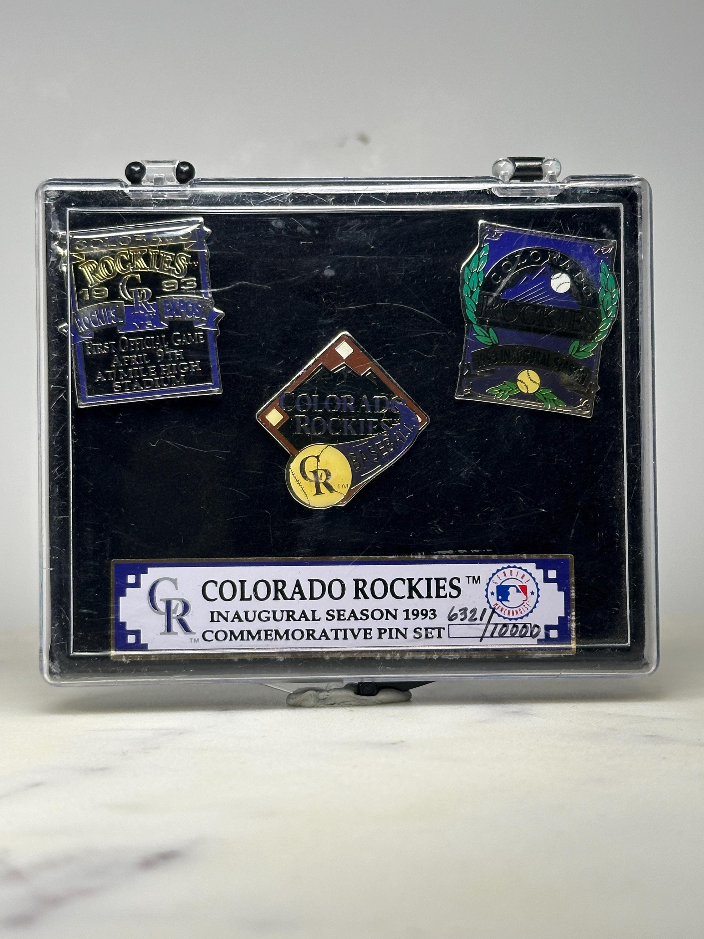Colorado Rockies Pin Set: Enamel Commemorative - 1993 Inaugural Season Accessory