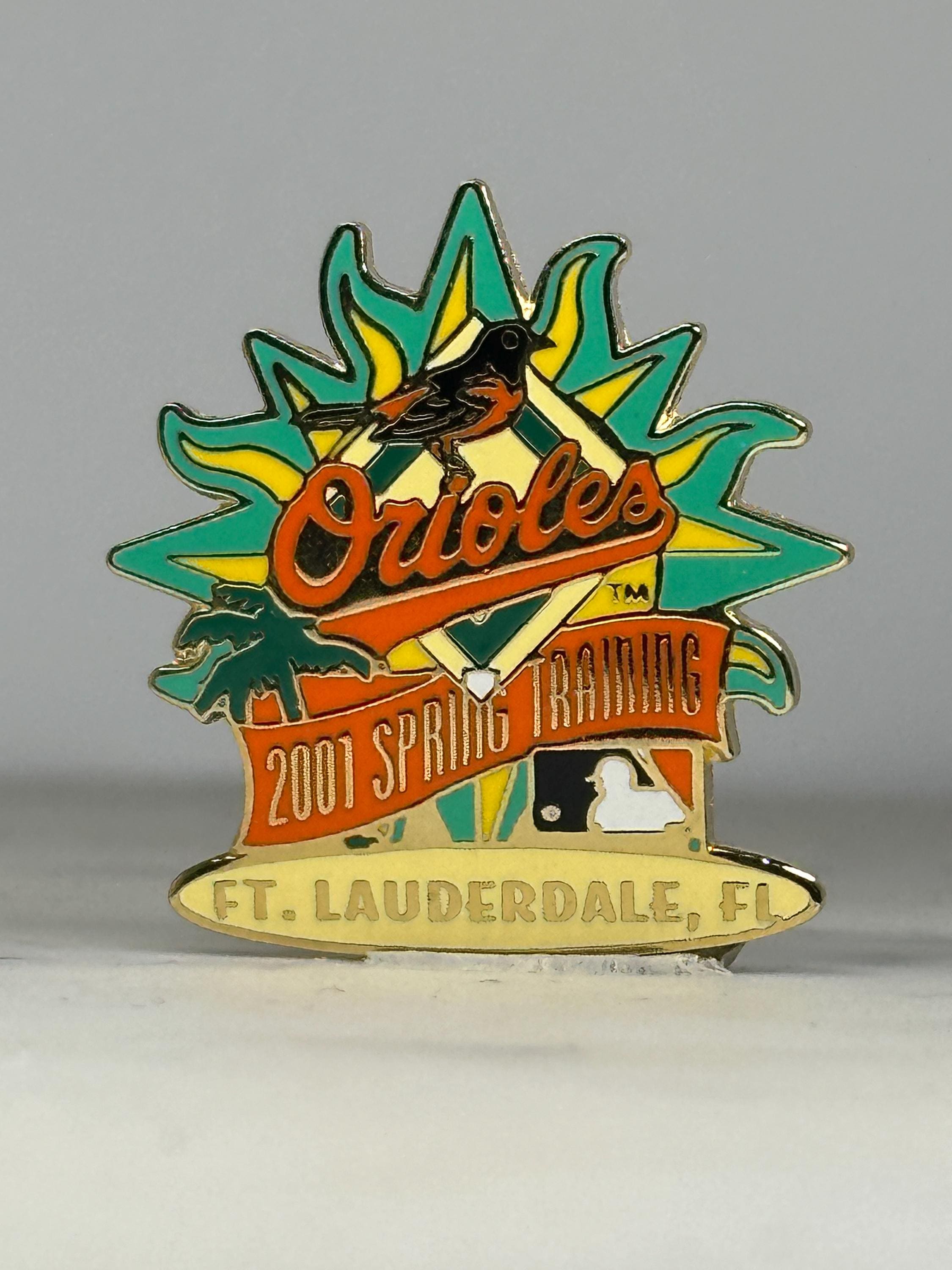 Orioles Baseball Pin: Gold Enamel Ft. Lauderdale - 2001 Spring Training Accessory