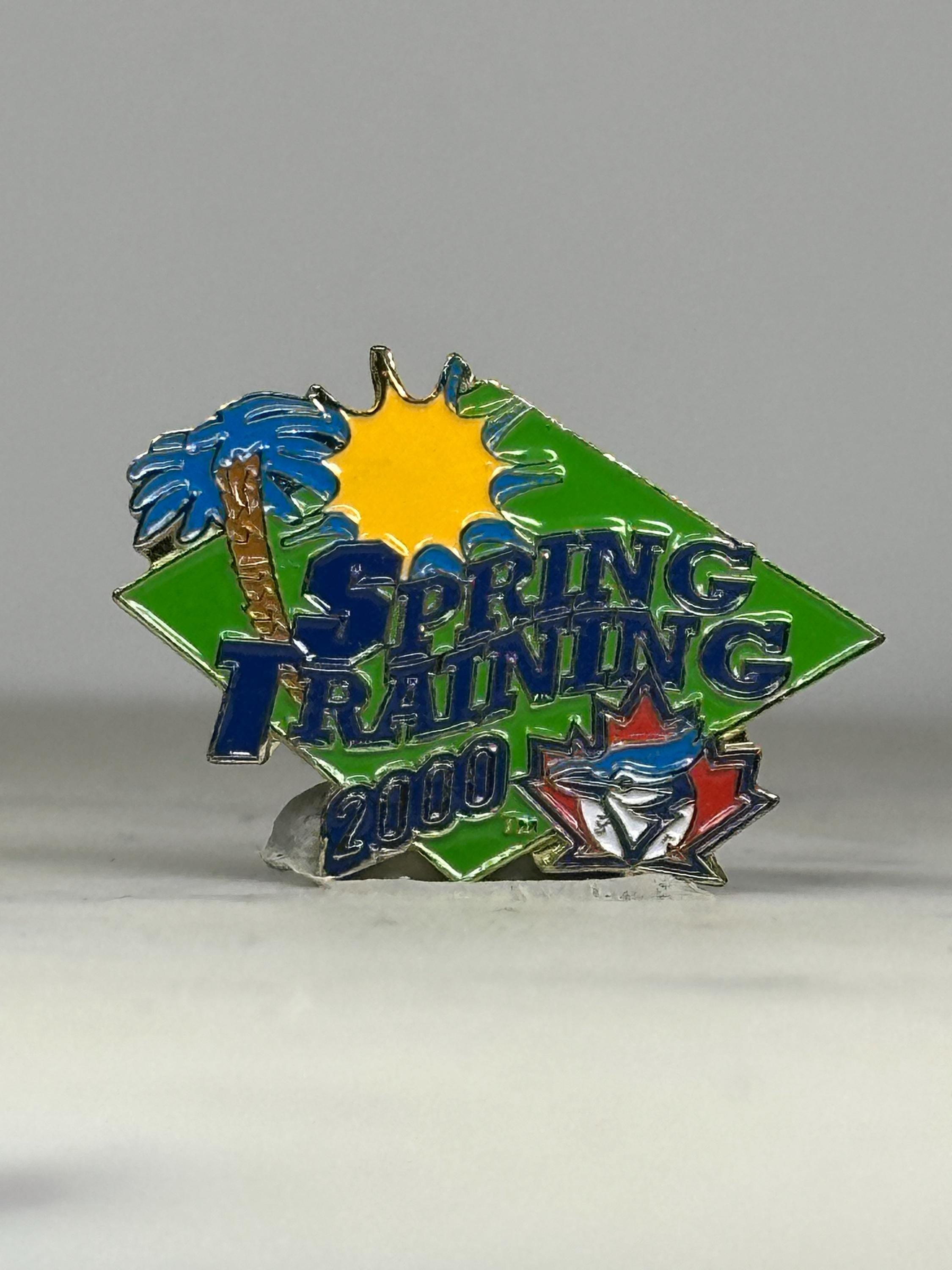 Spring Training Baseball Pin: Blue Green Enamel - 2000 Sports Accessory