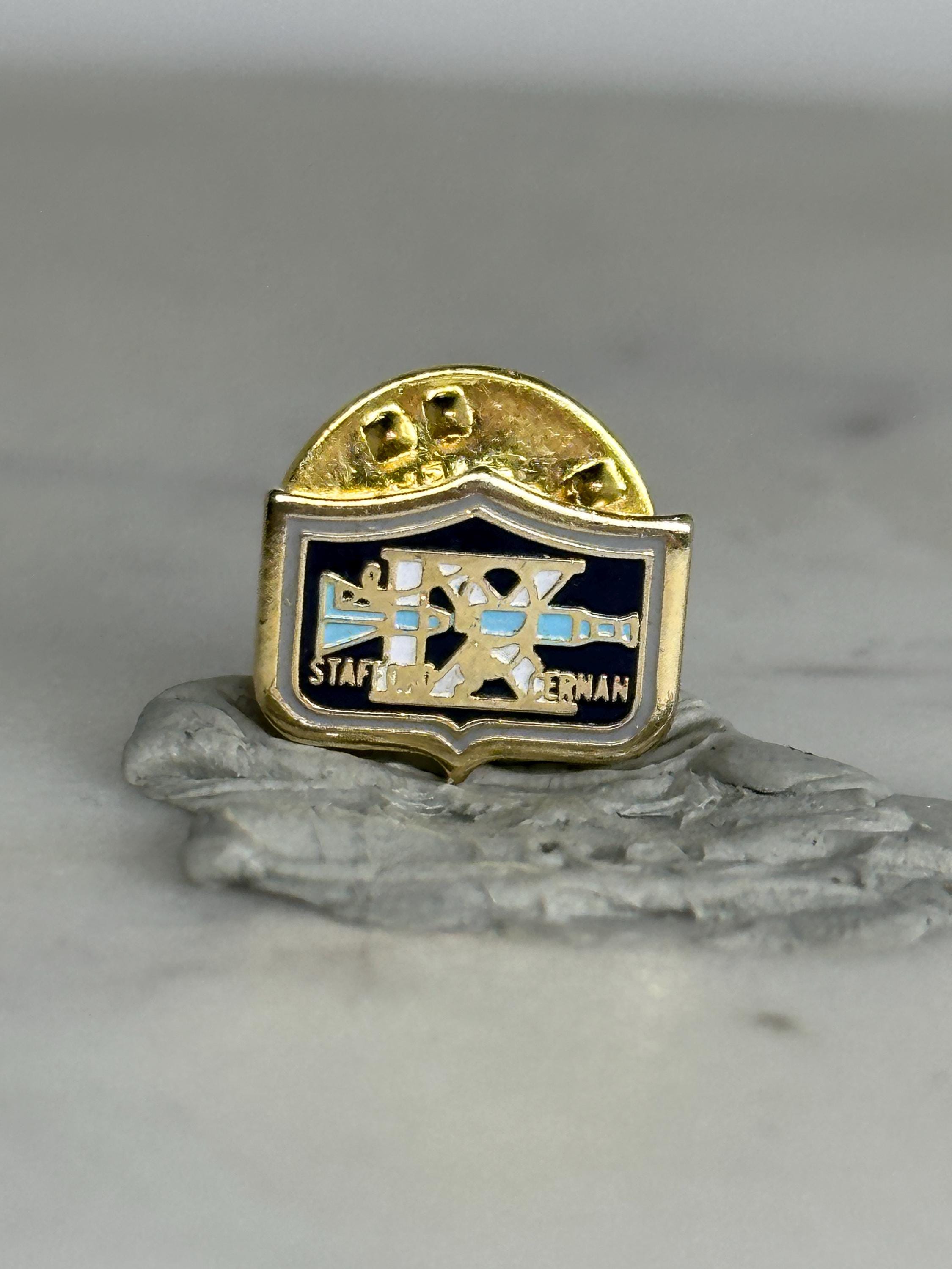 Vintage NASA Gemini IX Mission Pin – Stafford & Cernan 1966 Space Program Enamel Lapel Pin