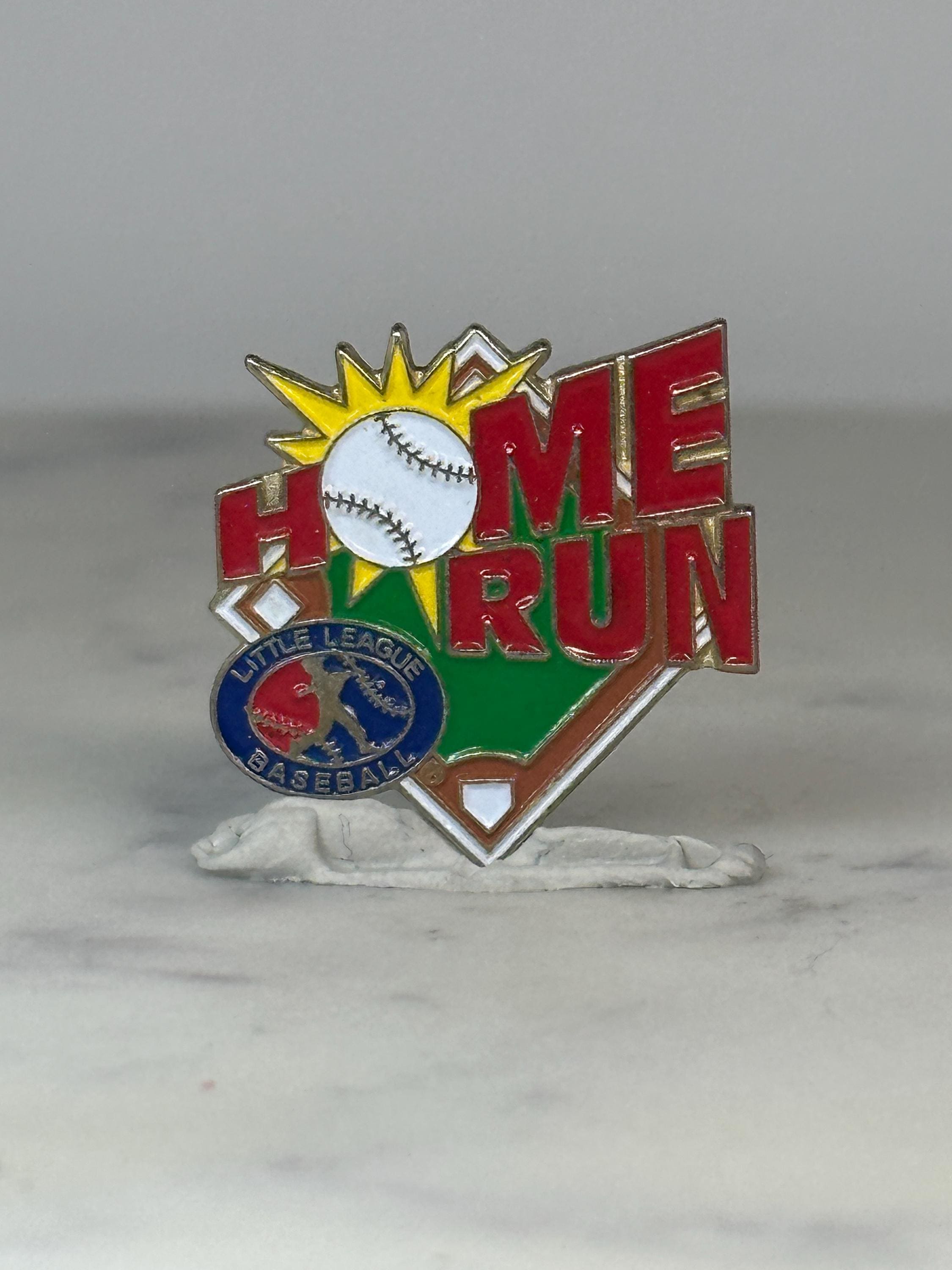 Home Run Baseball Pin: Bold Enamel Finish - Little League Sports Accessory
