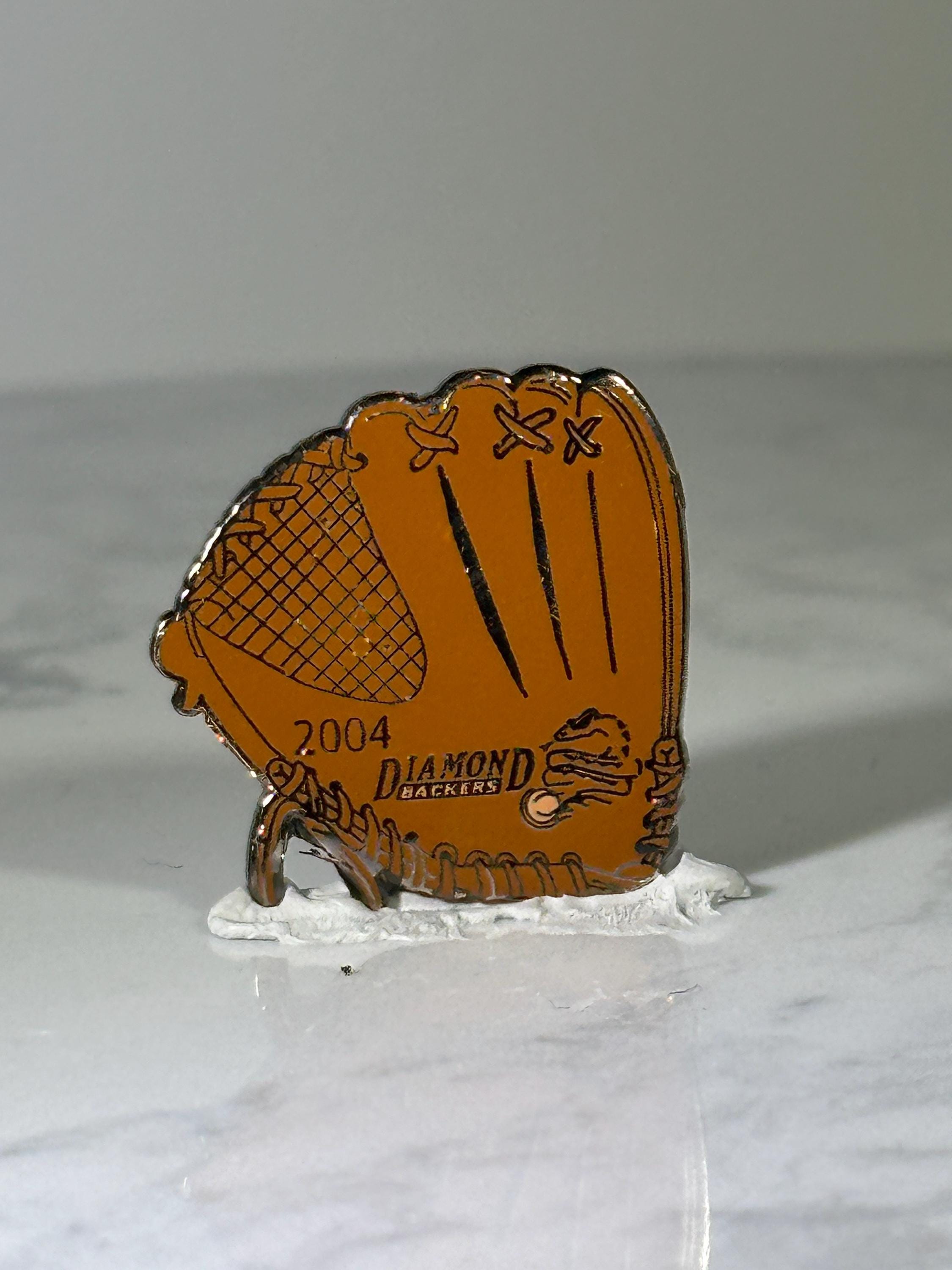 Baseball Glove Pin: Tan Enamel Finish - 2004 Sports Accessory