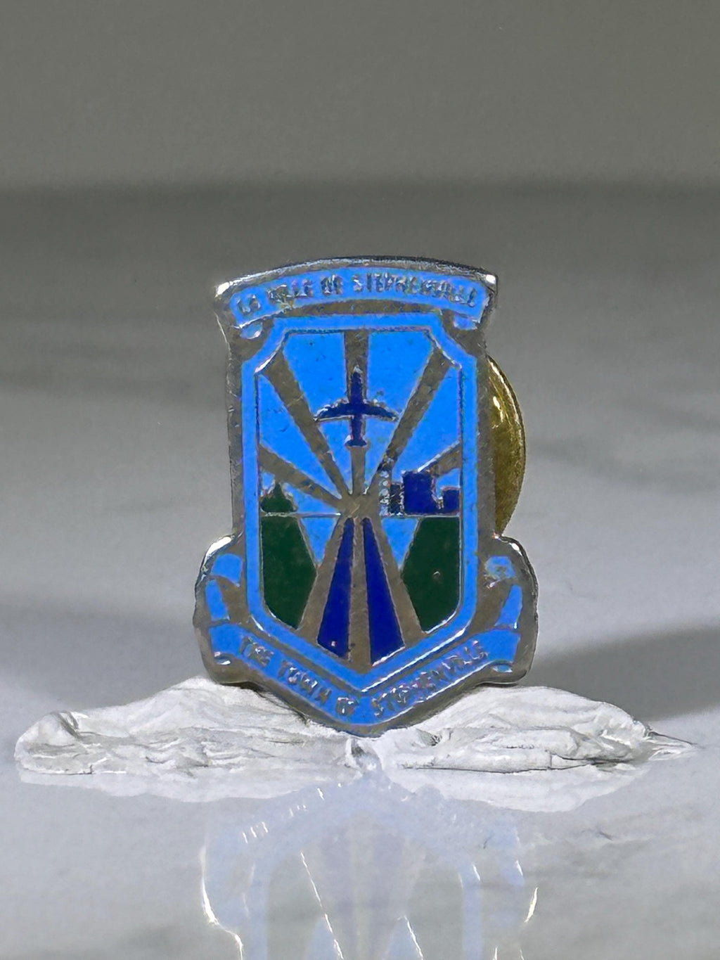The Town of Stephenville: Blue Enamel Shield - Candian Collectible Accessory