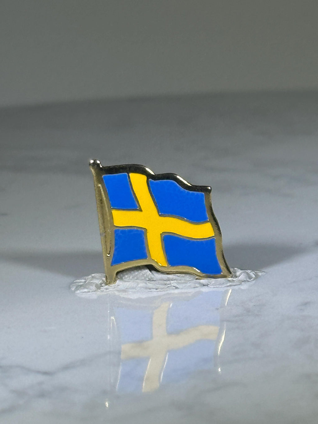 Sweden Flag Pin: Blue & Yellow Enamel - Patriotic Travel Accessory