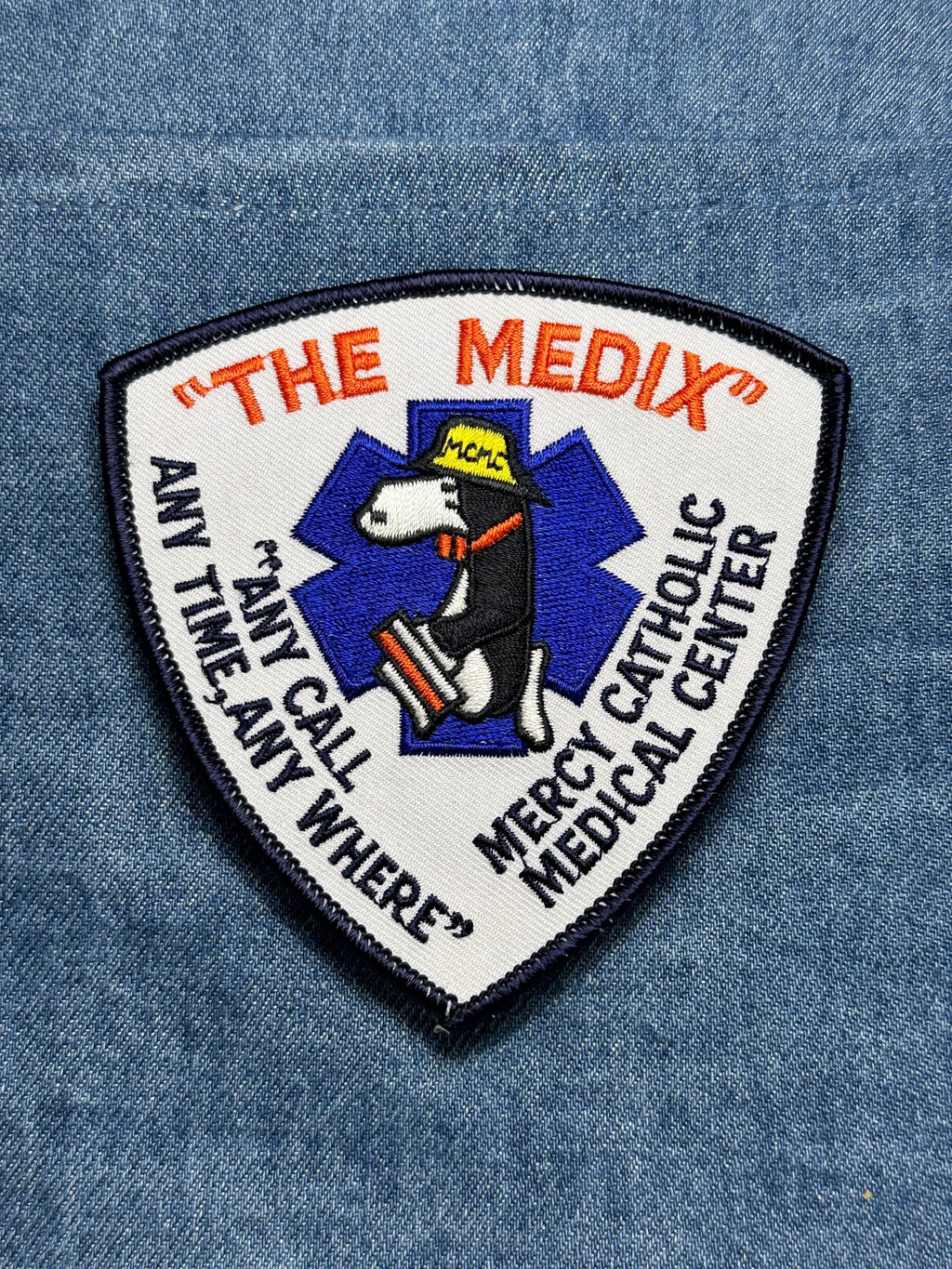 The Medix EMS Collectable Iron-On Patch: Embroidered Shield - Medical Rescue Accessory