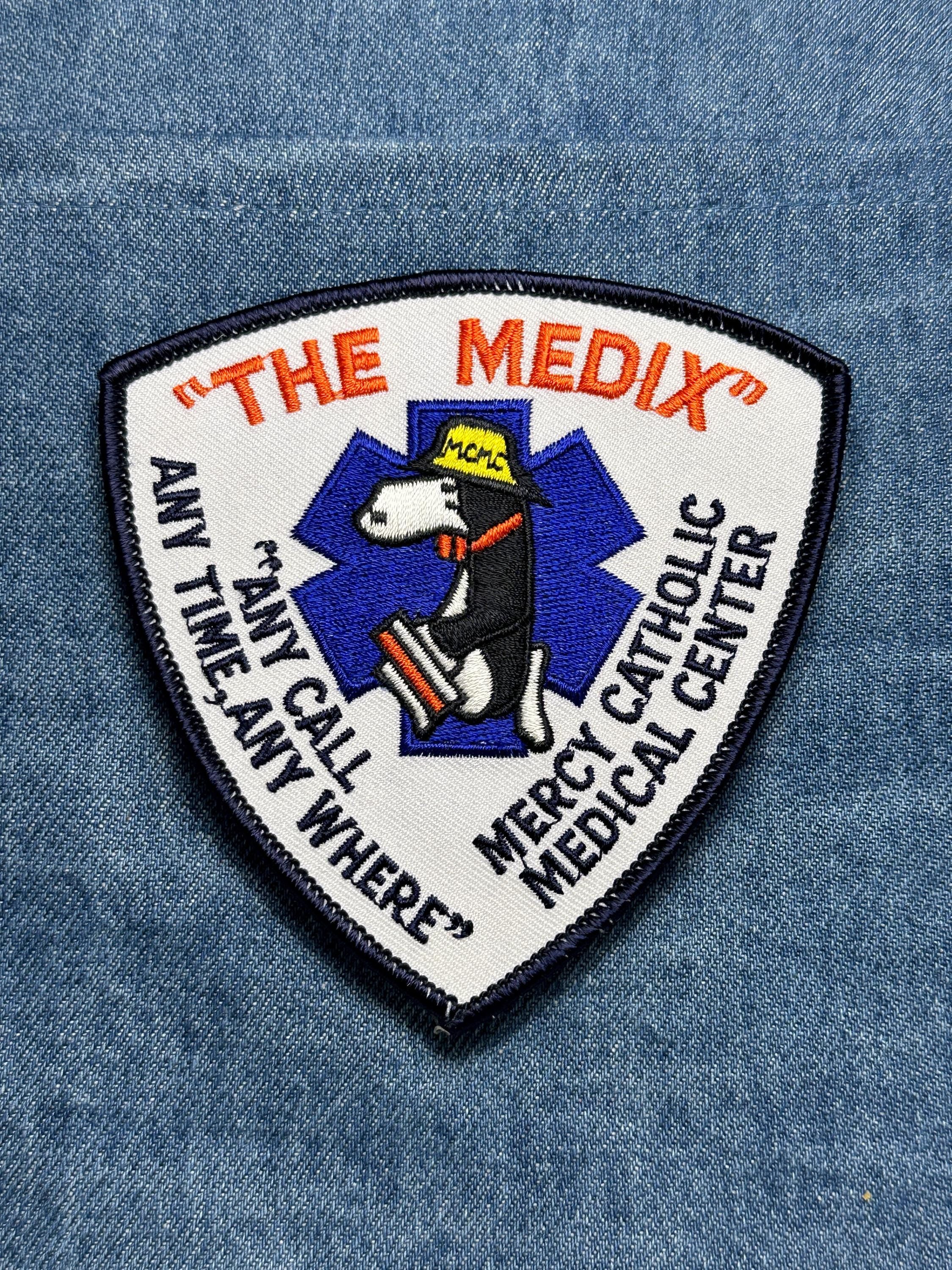 The Medix EMS Collectable Iron-On Patch: Embroidered Shield - Medical Rescue Accessory