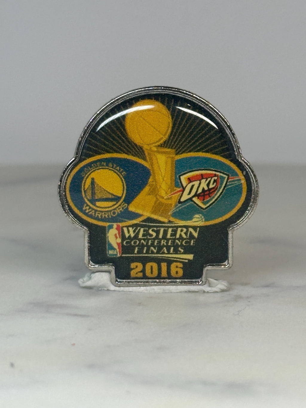 NBA Western Finals Pin: Warriors vs OKC - 2016 Sports Accessory