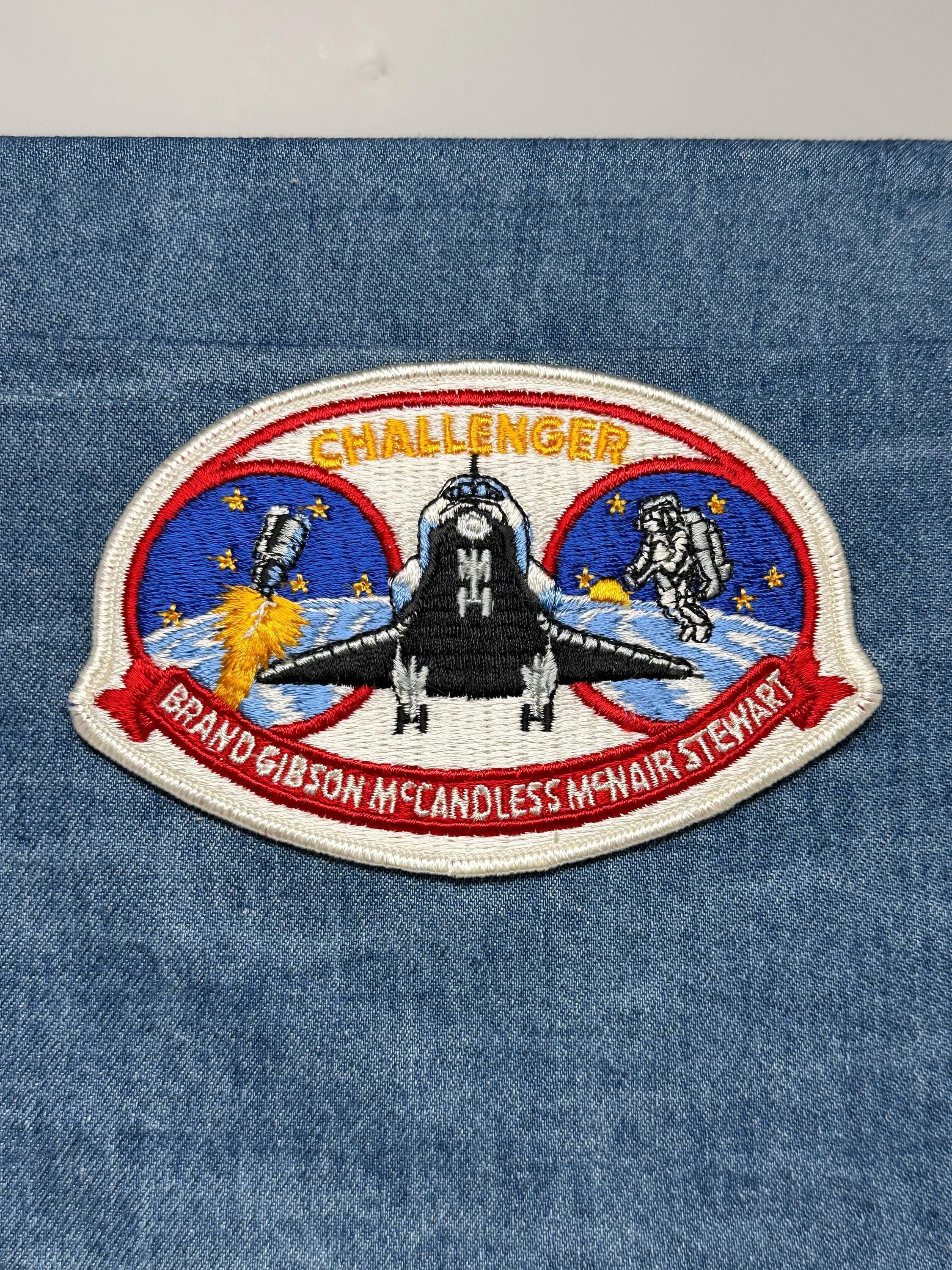 Challenger STS-41B Mission Patch: Iron-On Multicolor Space Shuttle - NASA Era Accessory