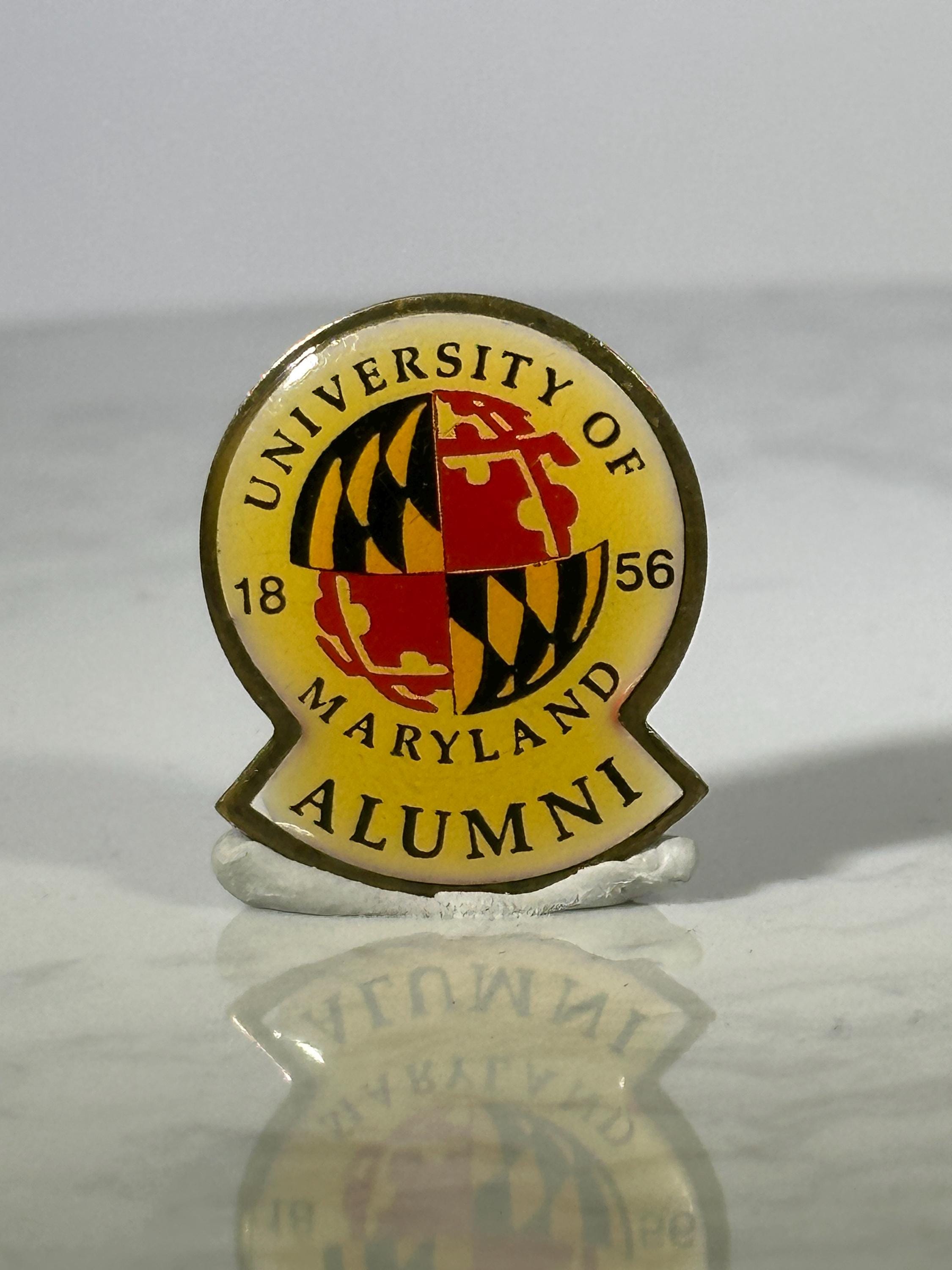 University of Maryland Alumni Pin: Red & Gold Enamel - College Pride Accessory