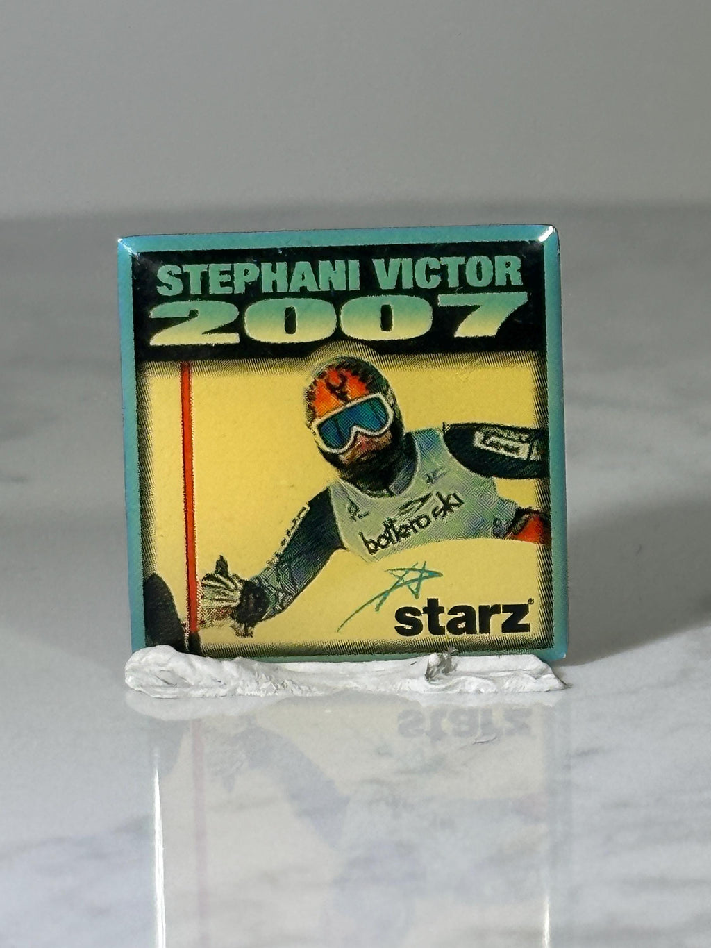 Stephani Victor Skiing Pin: Starz Promo Collectible - 2007 Sports Accessory