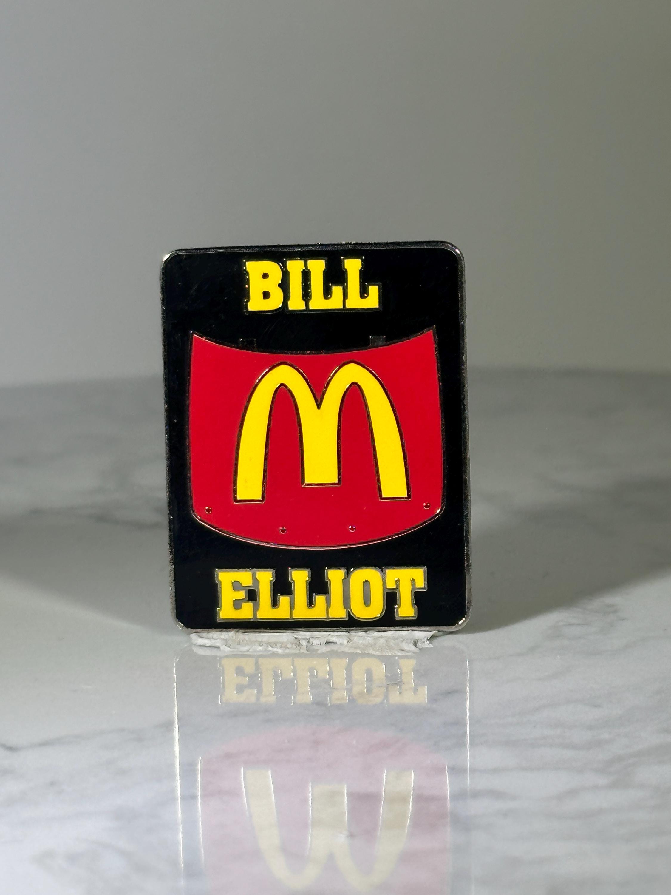 Bill Elliott Racing Pin: McDonald's Red & Yellow - NASCAR Collectible Accessory