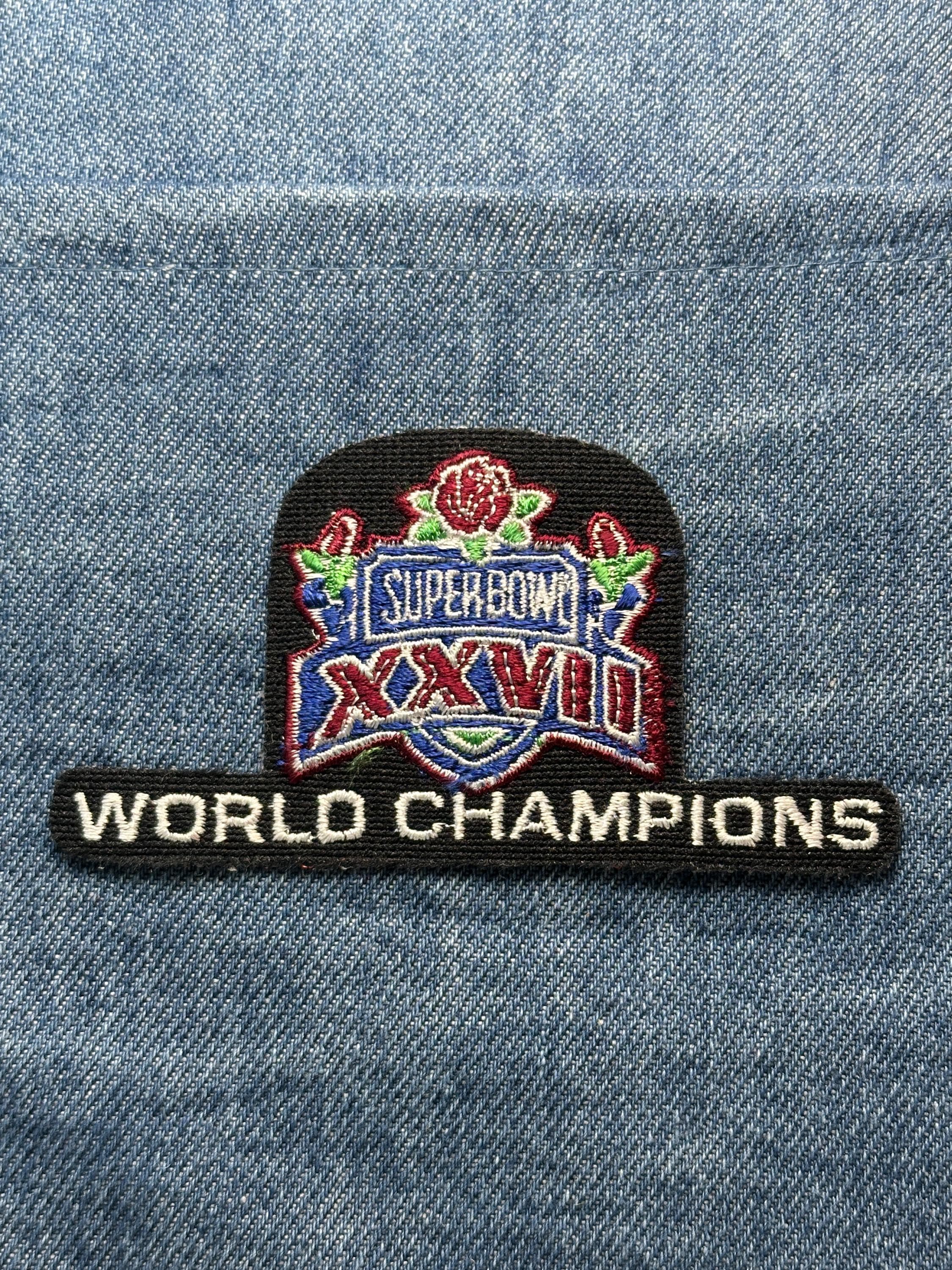 Super Bowl XXVII Collectable Patch: Iron-On Bold Color - Vintage Sports Accessory
