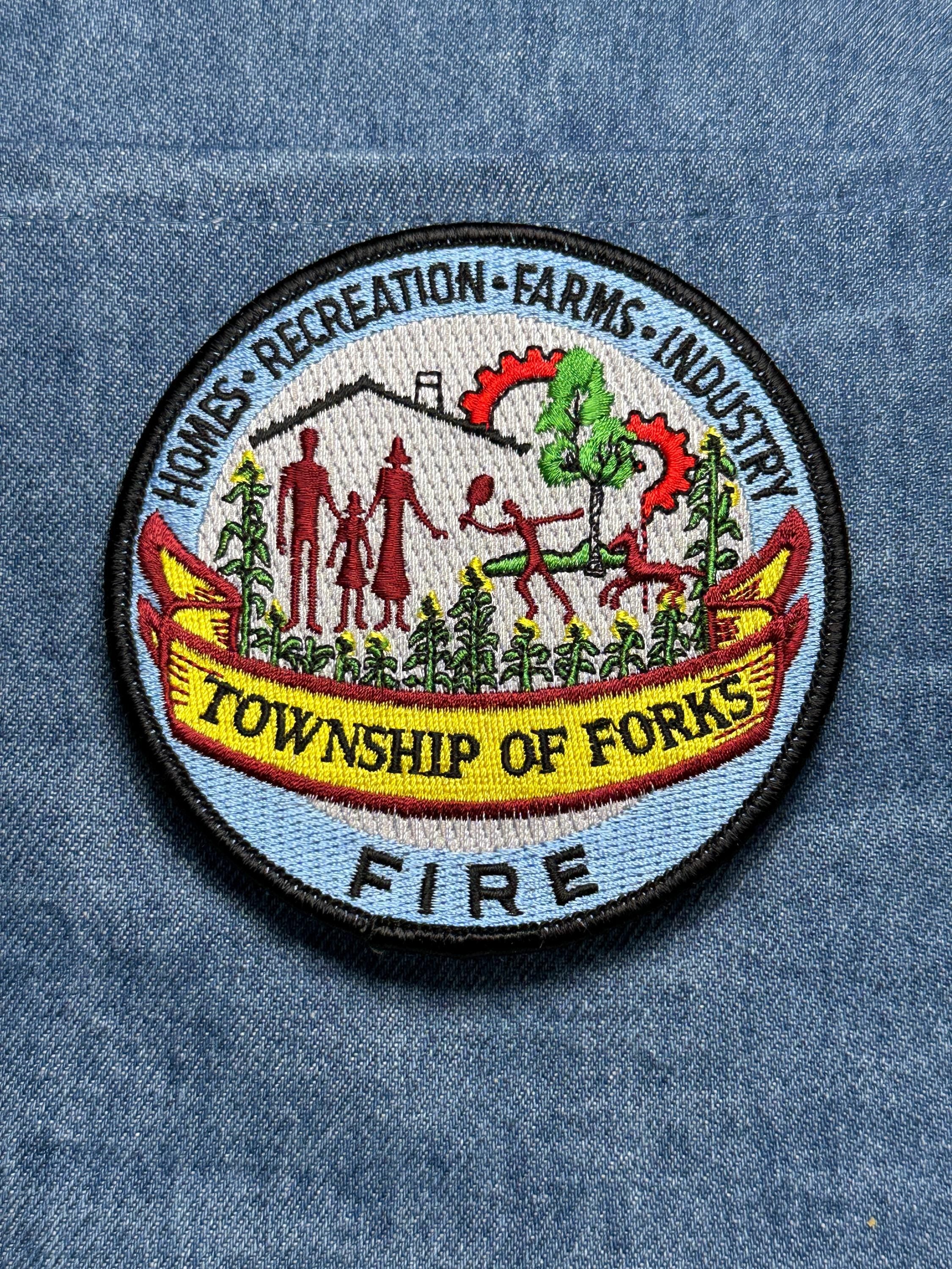 Township of Forks Fire Collectable Patch: Iron-On Multicolored - Vintage Civic Accessory