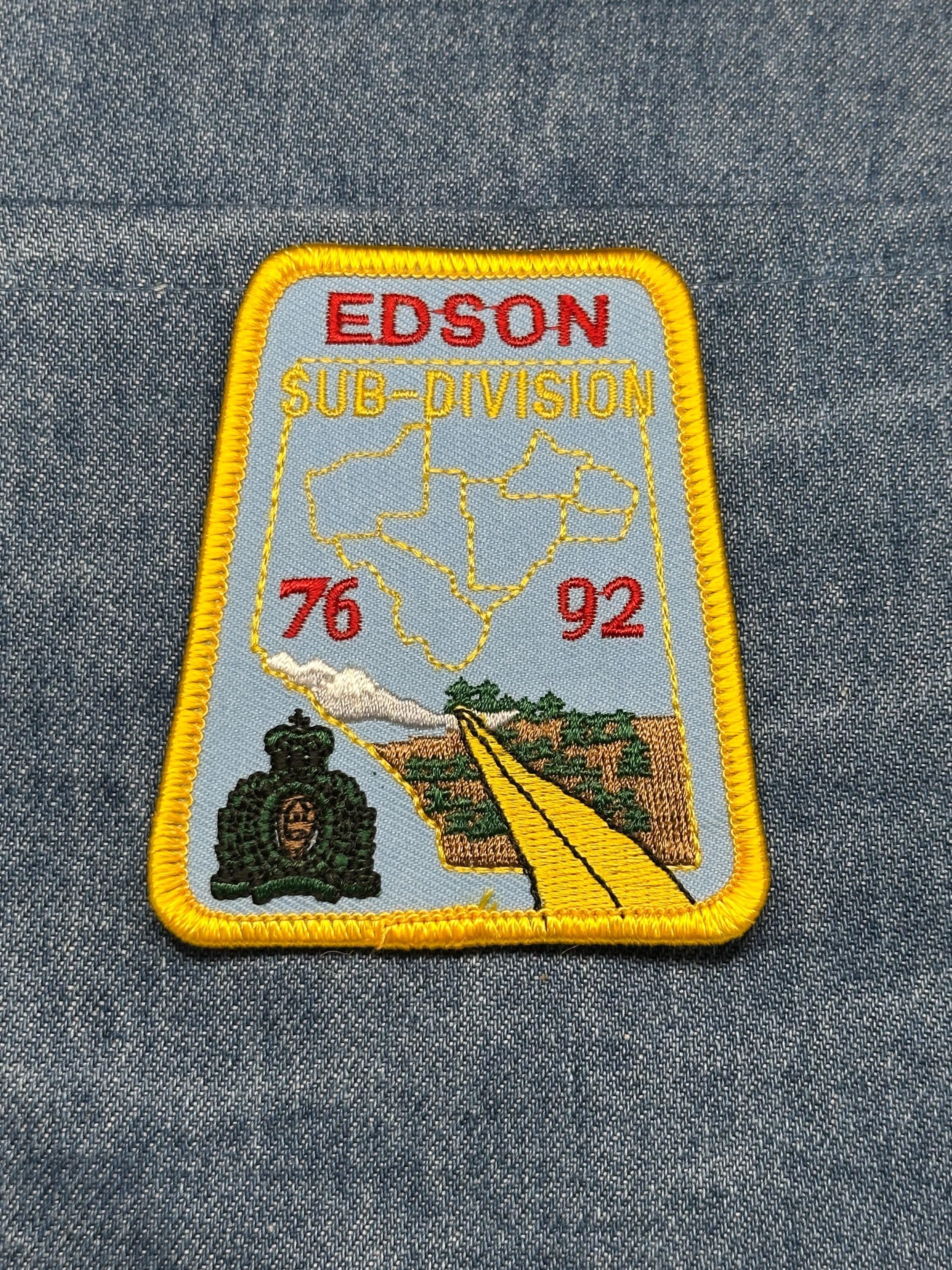 Edson Sub-Division Collectable Patch: Iron-On Yellow Border - 1970s-90s Accessory