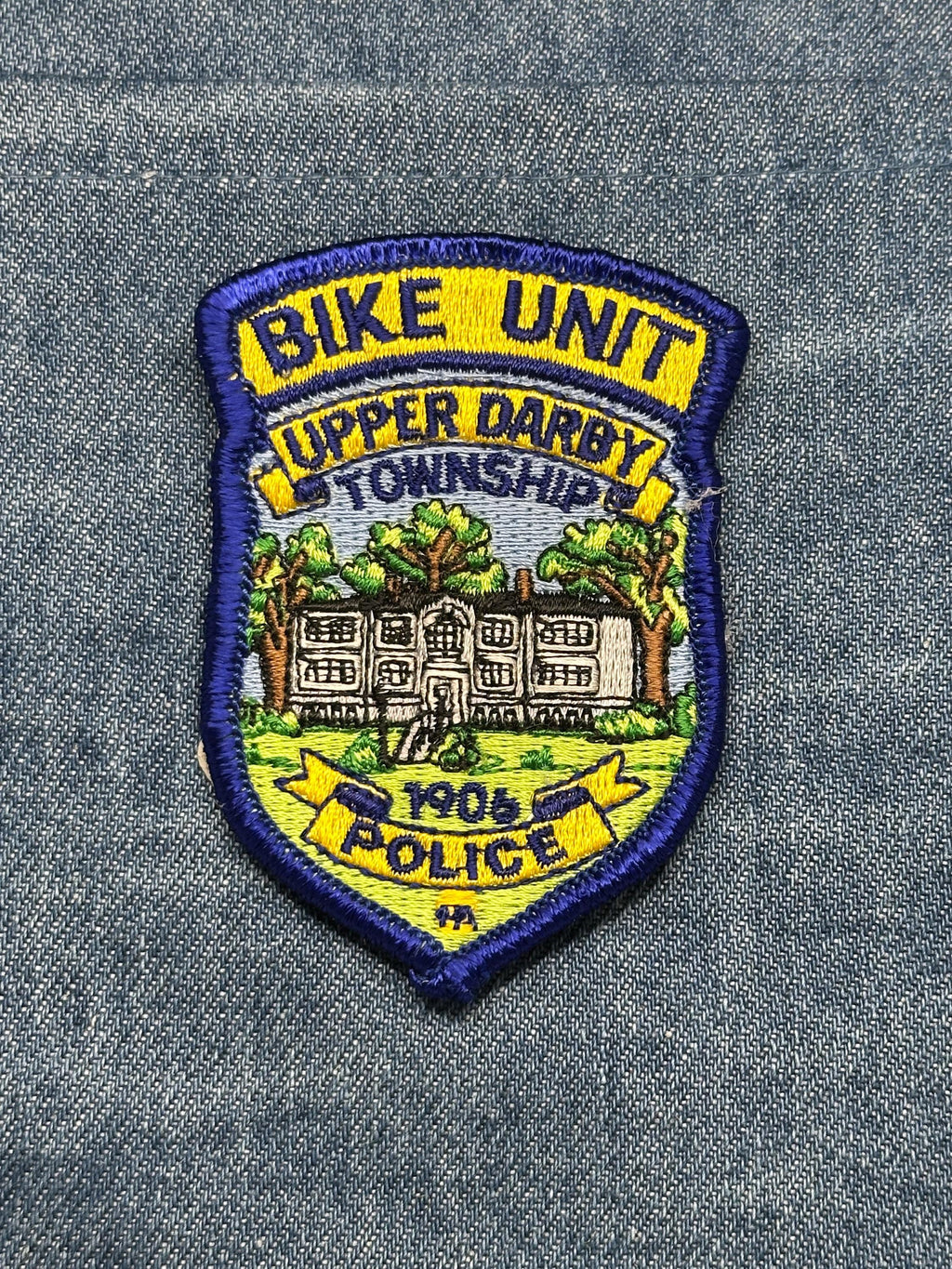Upper Darby Police Patch: Iron-On Multicolor Shield - Law Enforcement Collectable