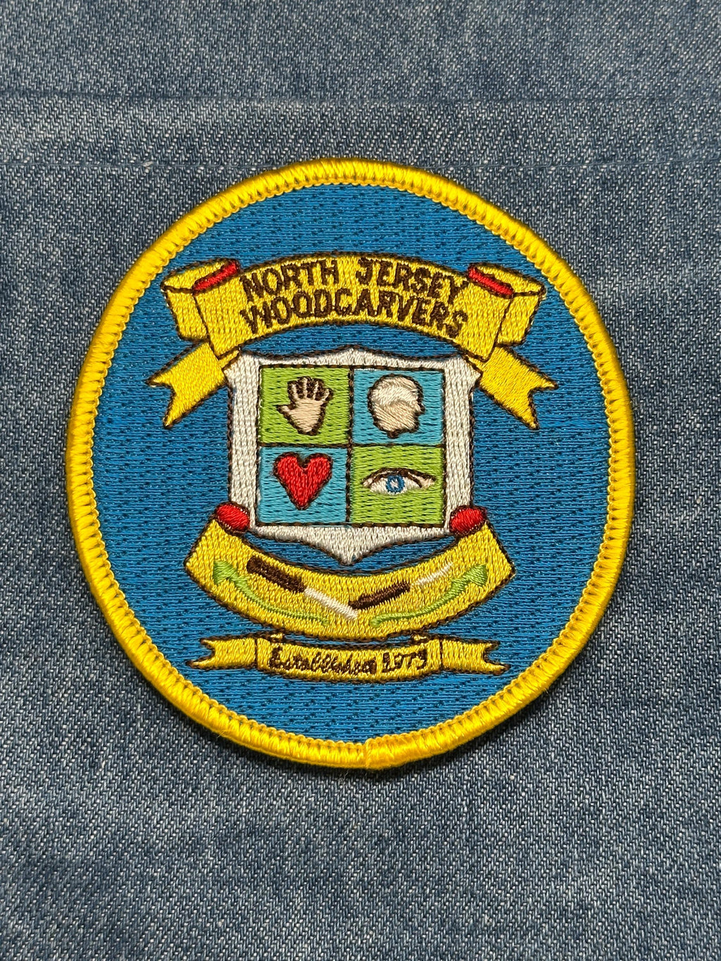 North Jersey Woodcarvers Collectable Patch: Sew-On Multicolor - Hobbyist Accessory