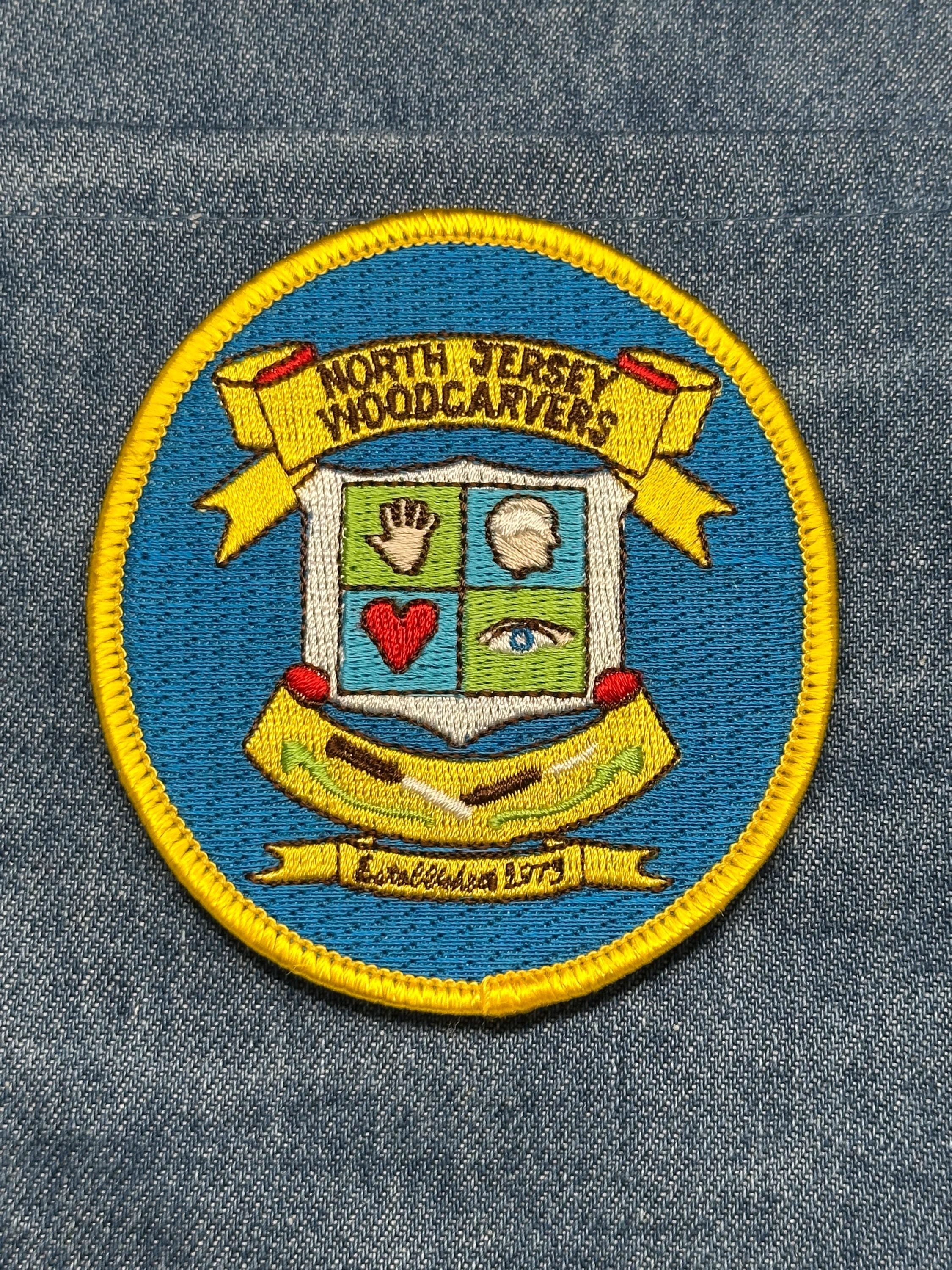 North Jersey Woodcarvers Collectable Patch: Sew-On Multicolor - Hobbyist Accessory