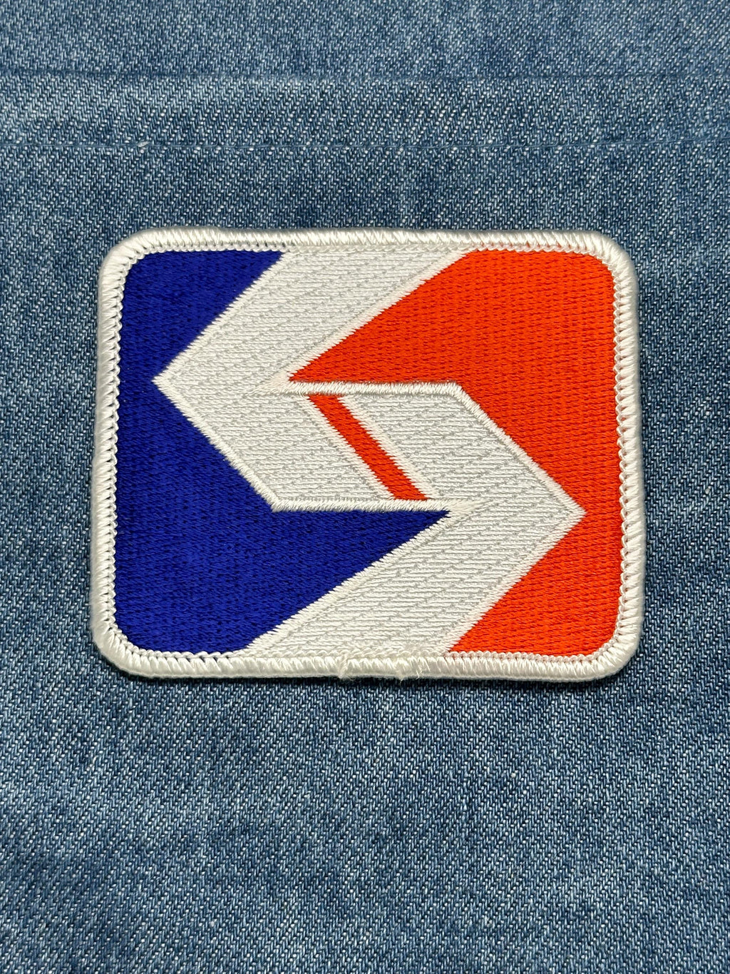 SE Pennsylvania Transportation Patch: Iron-On Red White Blue - Vintage Accessory