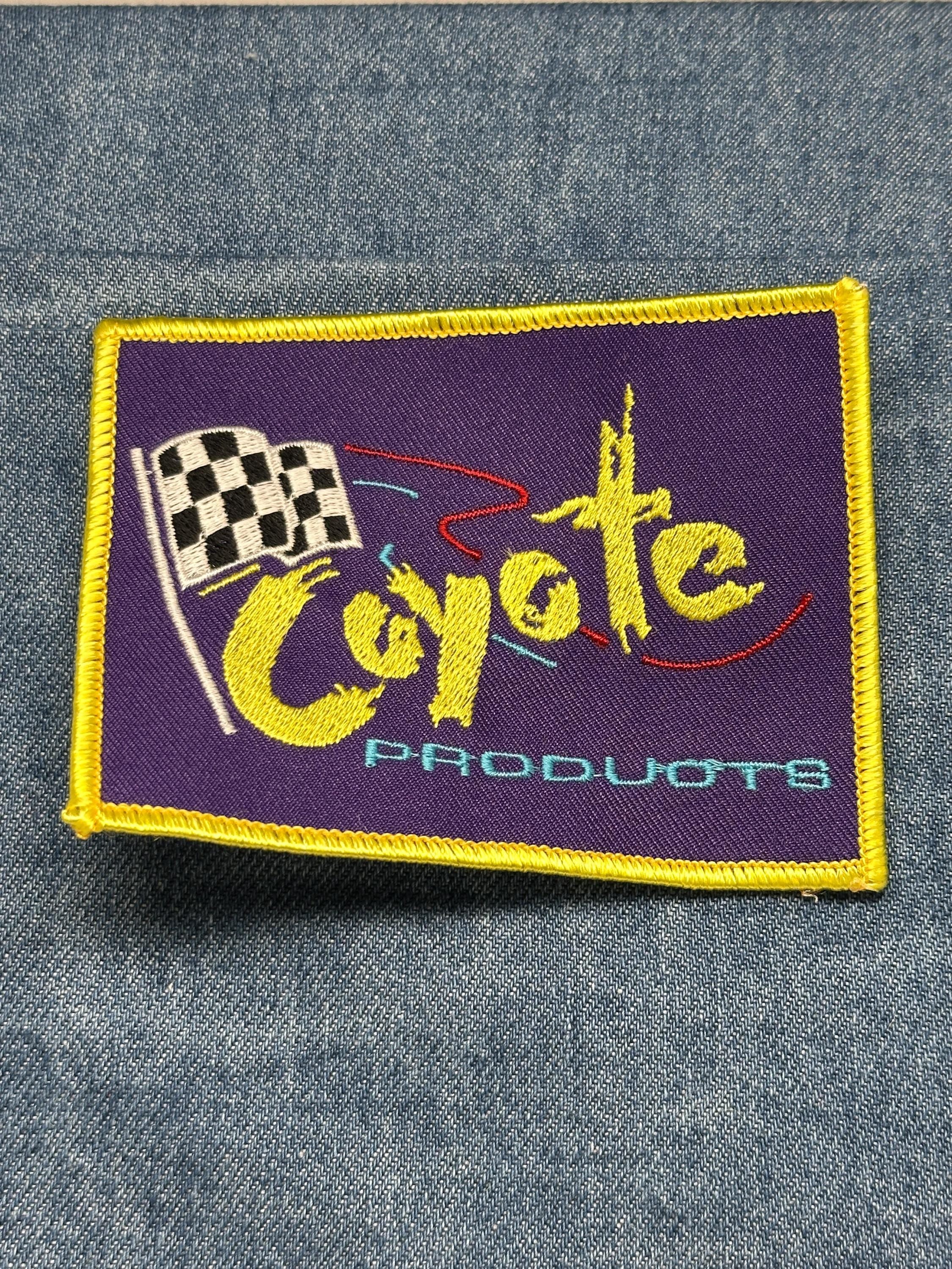 Coyote Products Collectable Patch: Sew-On Purple Racing - Retro Accessory
