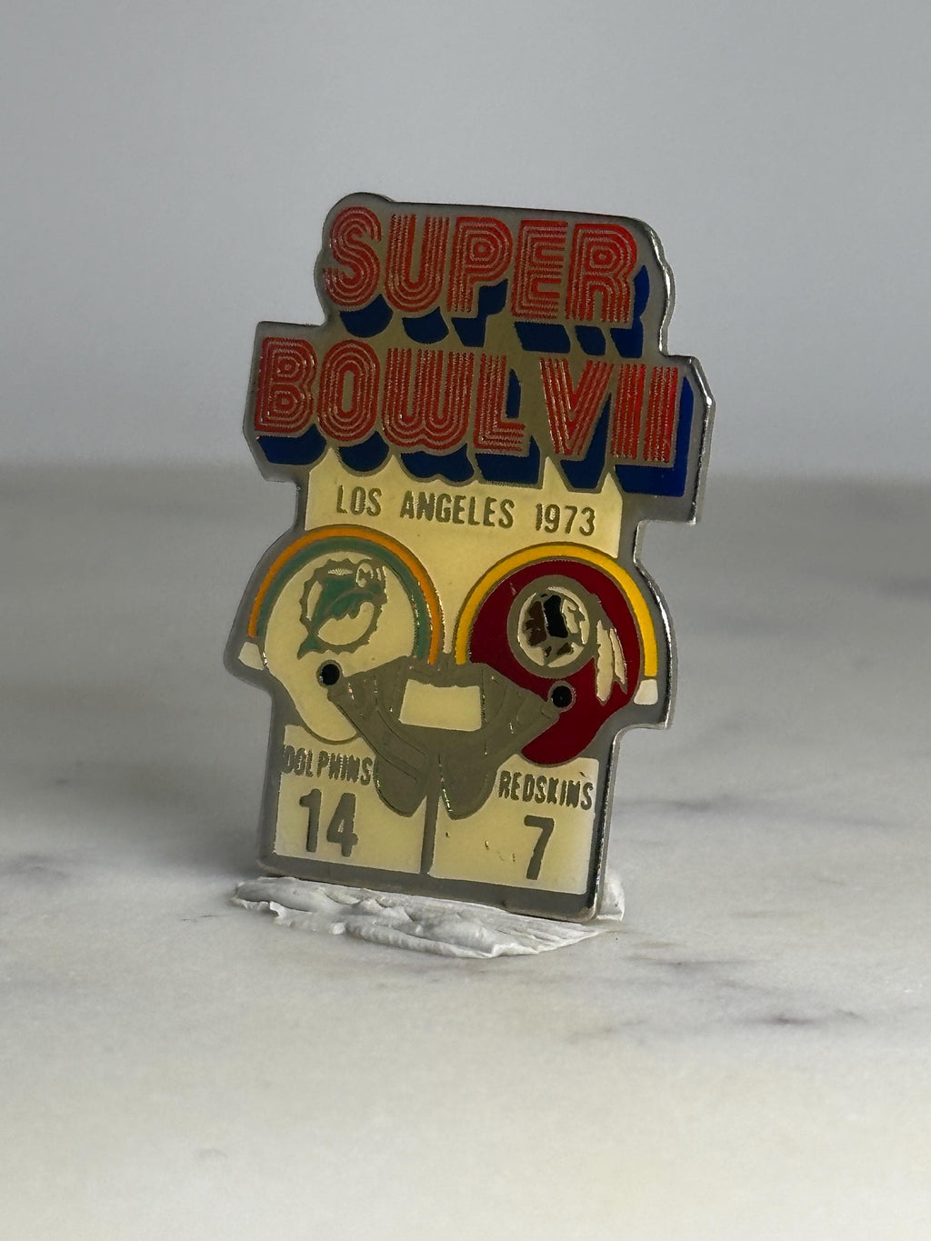 Super Bowl VII Collectible Pin: Bold Enamel Finish - 1973 Sports Accessory