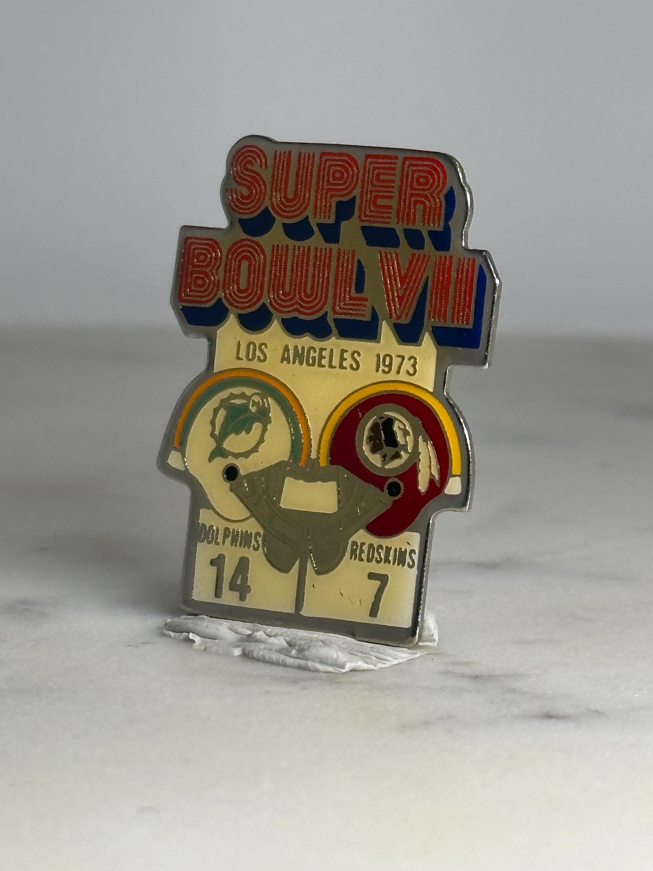 Super Bowl VII Collectible Pin: Bold Enamel Finish - 1973 Sports Accessory