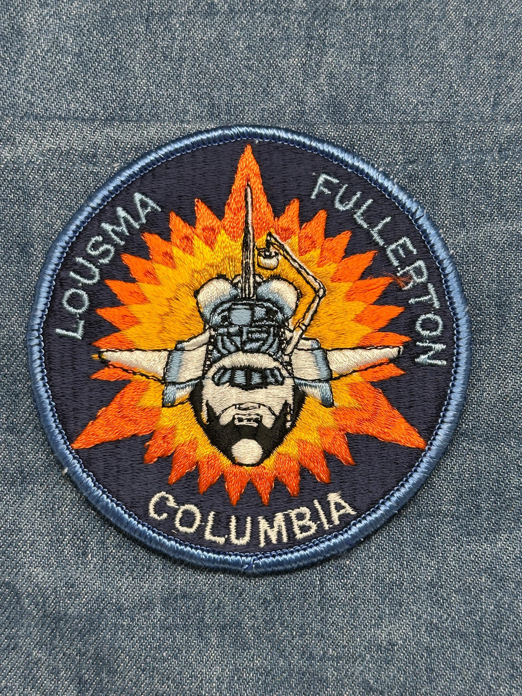 NASA STS-3 Columbia Shuttle Collectable Patch: Iron-On Bold Color - NASA Era Accessory