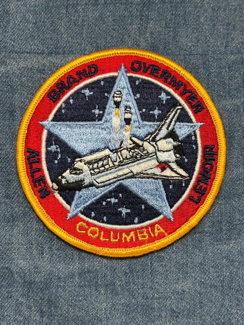 NASA Columbia STS-5 Mission Patch: Iron-On Multicolor - Space Shuttle Era Accessory