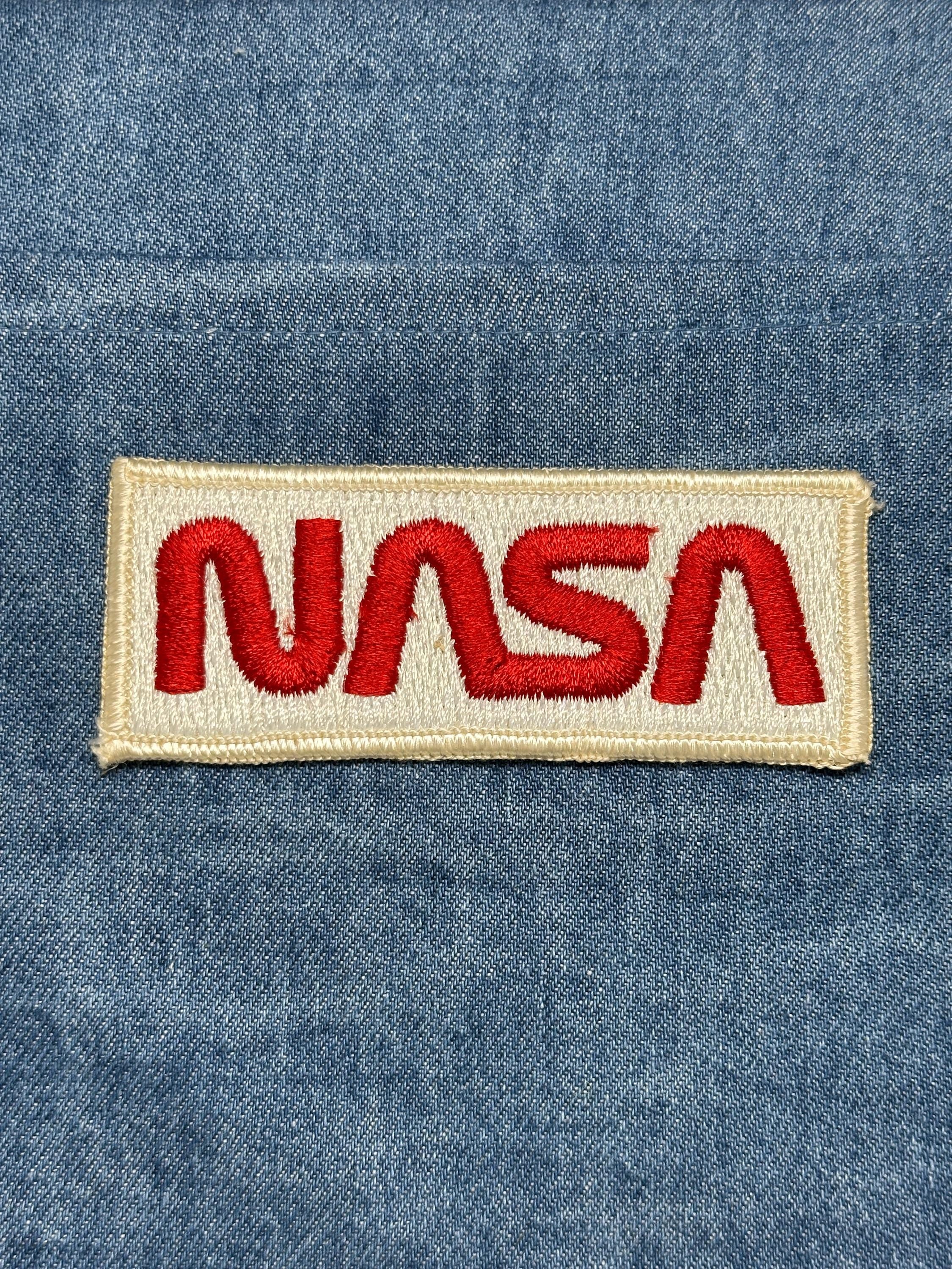 NASA Collectable Patch: Sew-On Red & White - Retro Space Accessory
