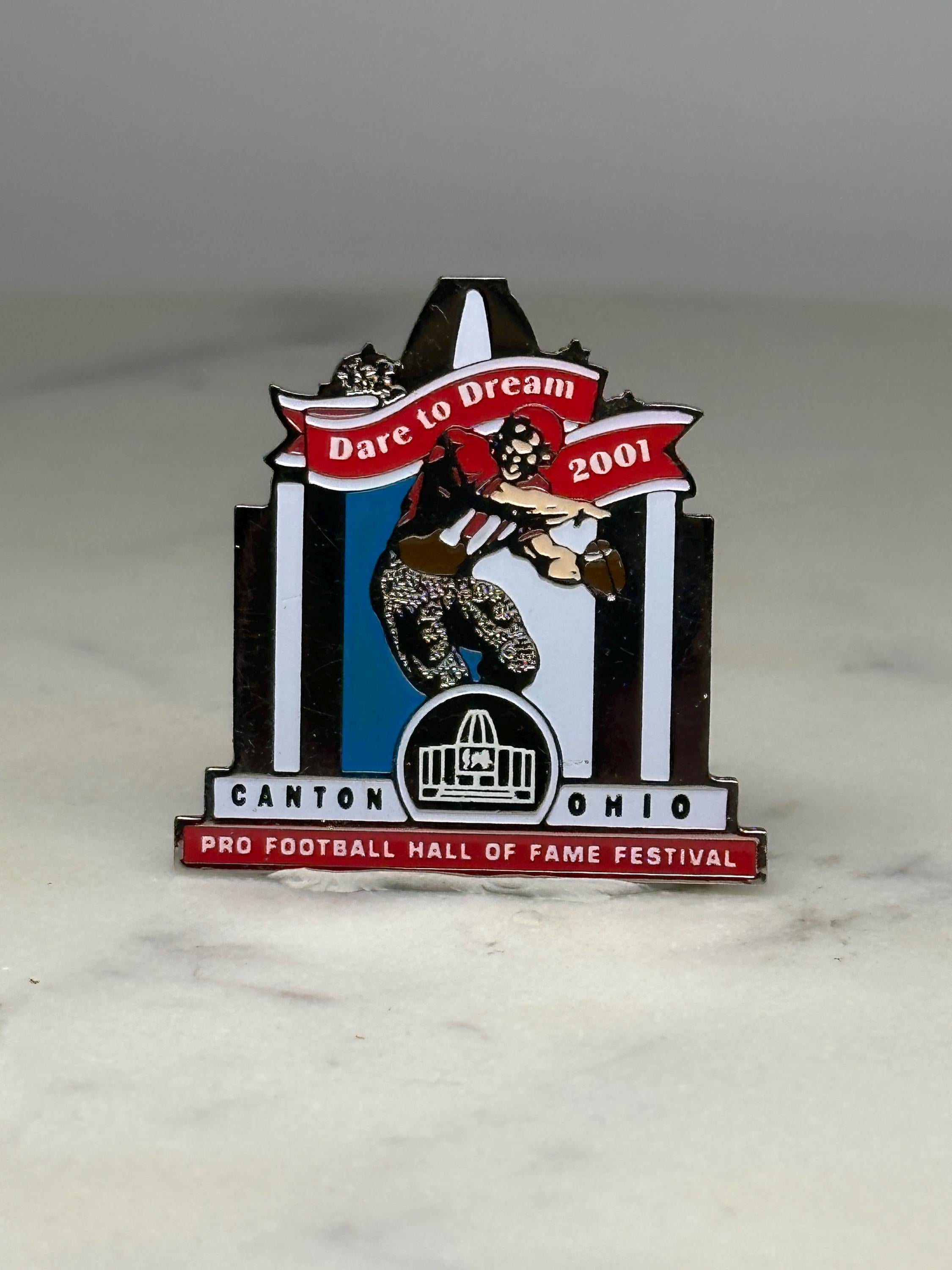 Pro Football Hall of Fame Festival Pin: Enamel Red/Black - 2001 Sports Accessory