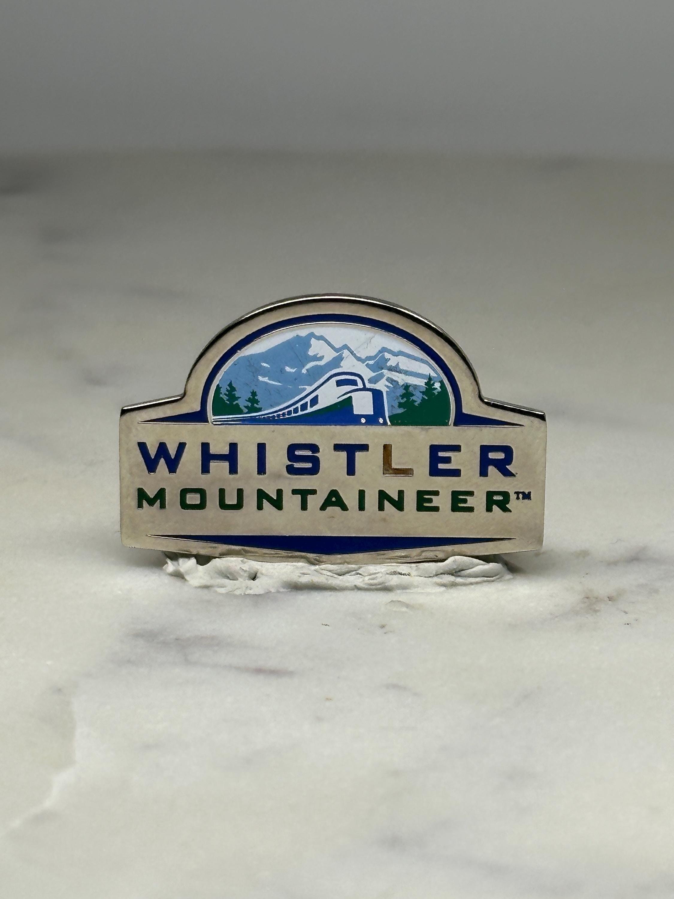 Whistler Mountaineer Train Pin: Silver Enamel - Travel Souvenir Accessory
