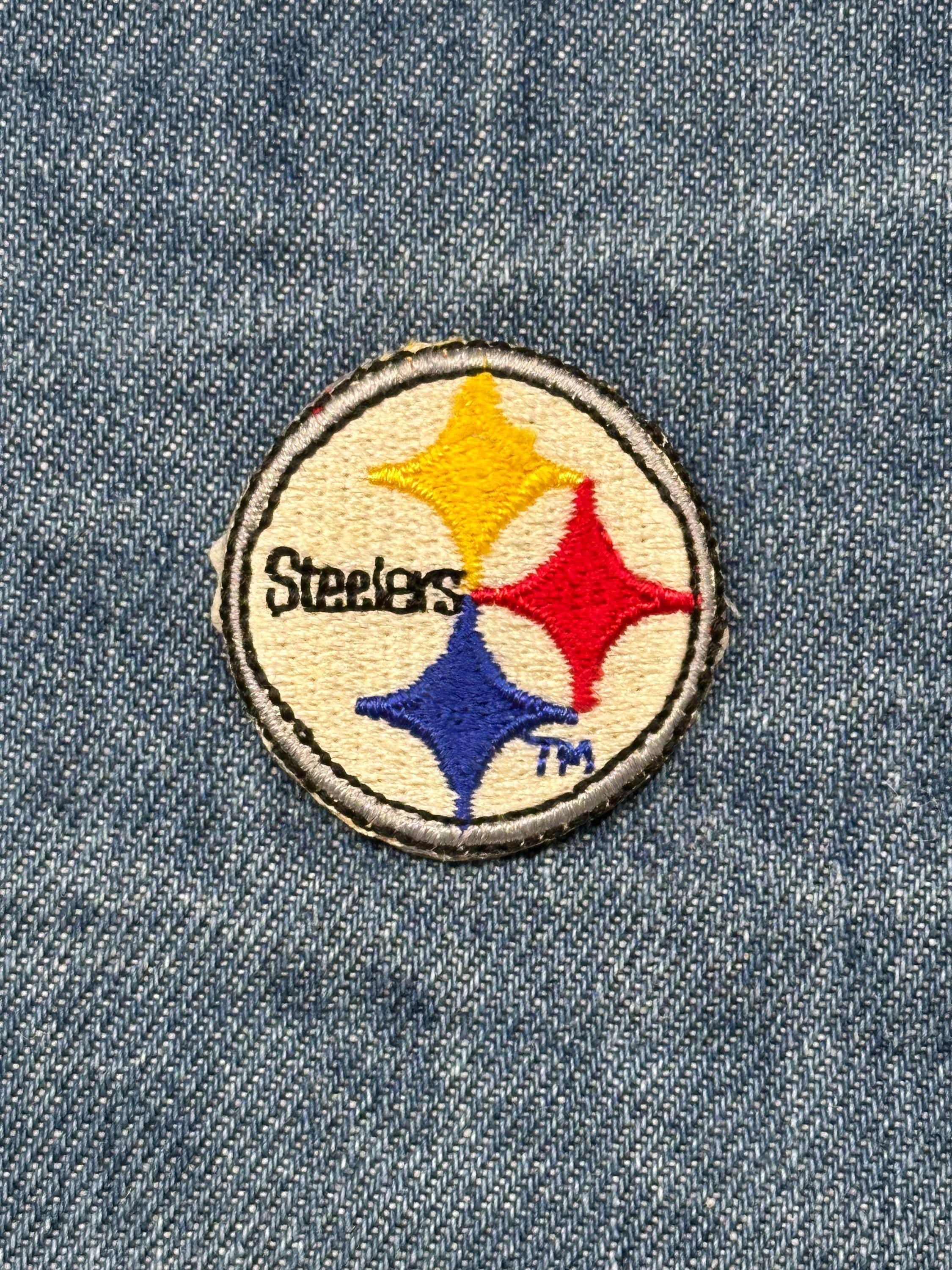 Steelers Collectable Patch: Iron-On Classic Circle Logo - Vintage Sports Accessory