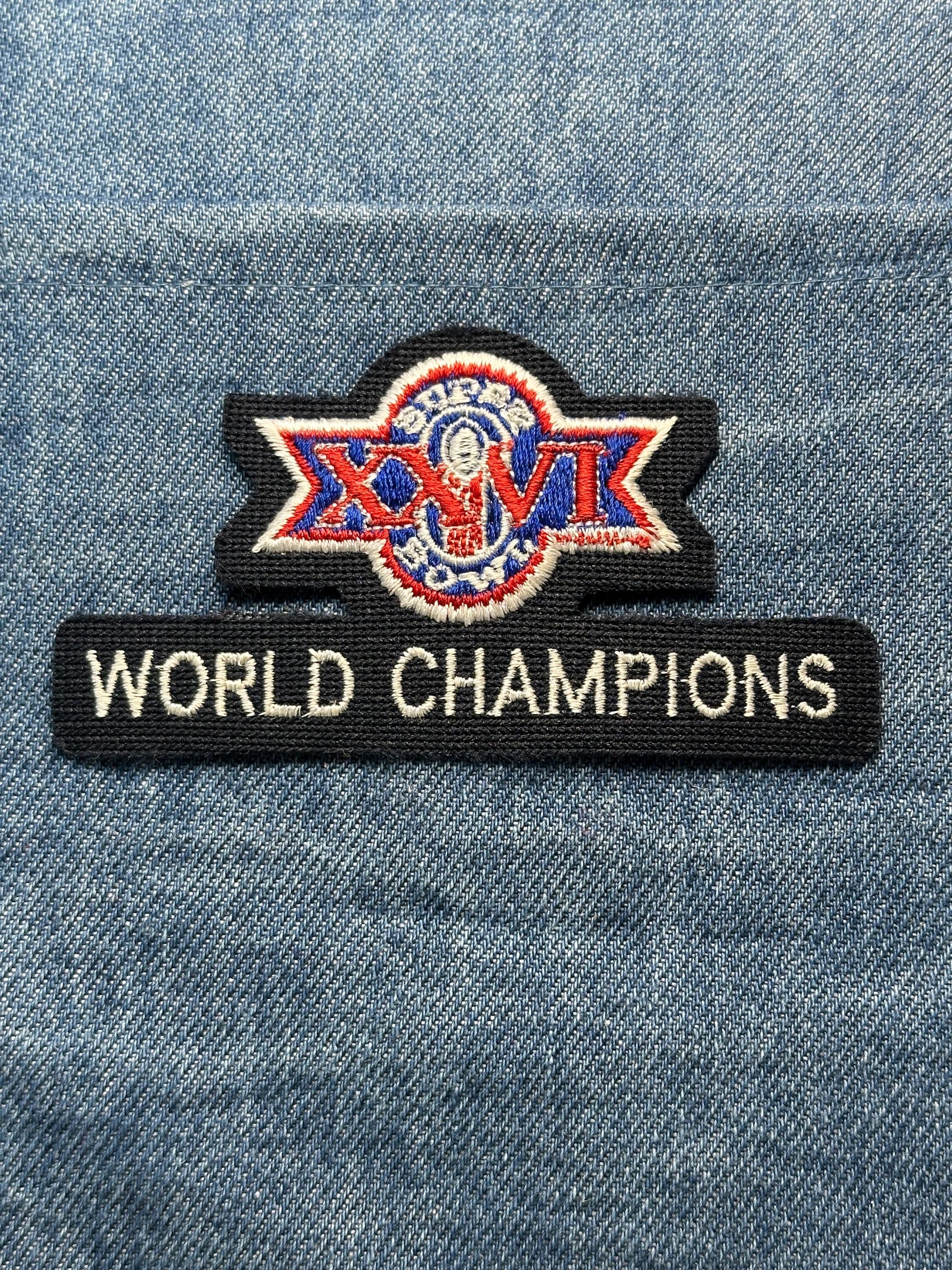 Super Bowl XXVI Collectable Patch: Iron-On Red Blue White - 1990s Sports Accessory