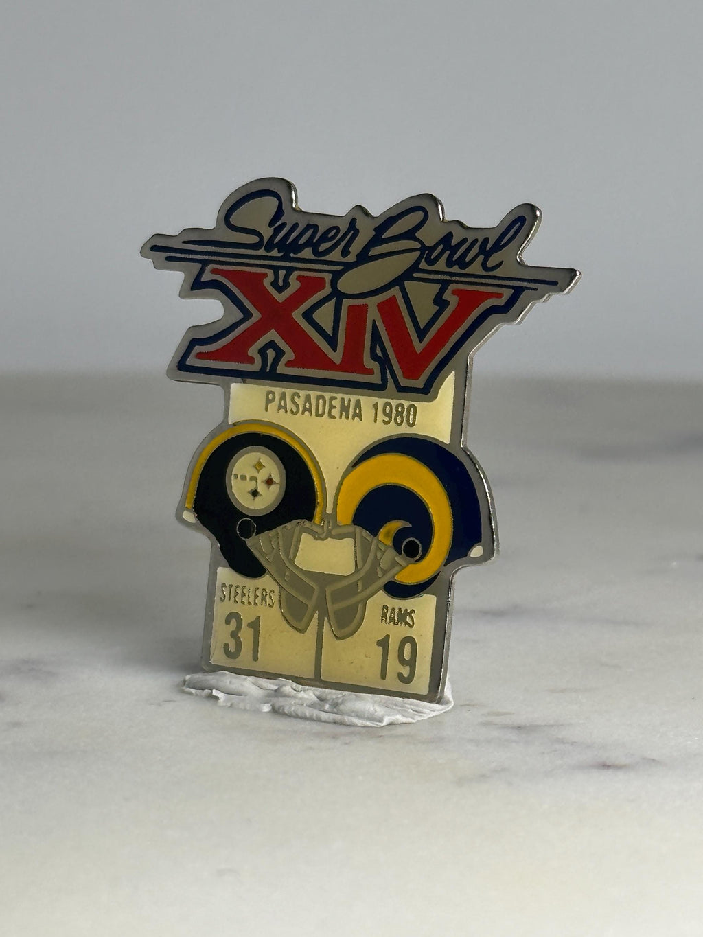 Super Bowl XIV Collector Pin: Enamel Finish - 1980 Sports Accessory