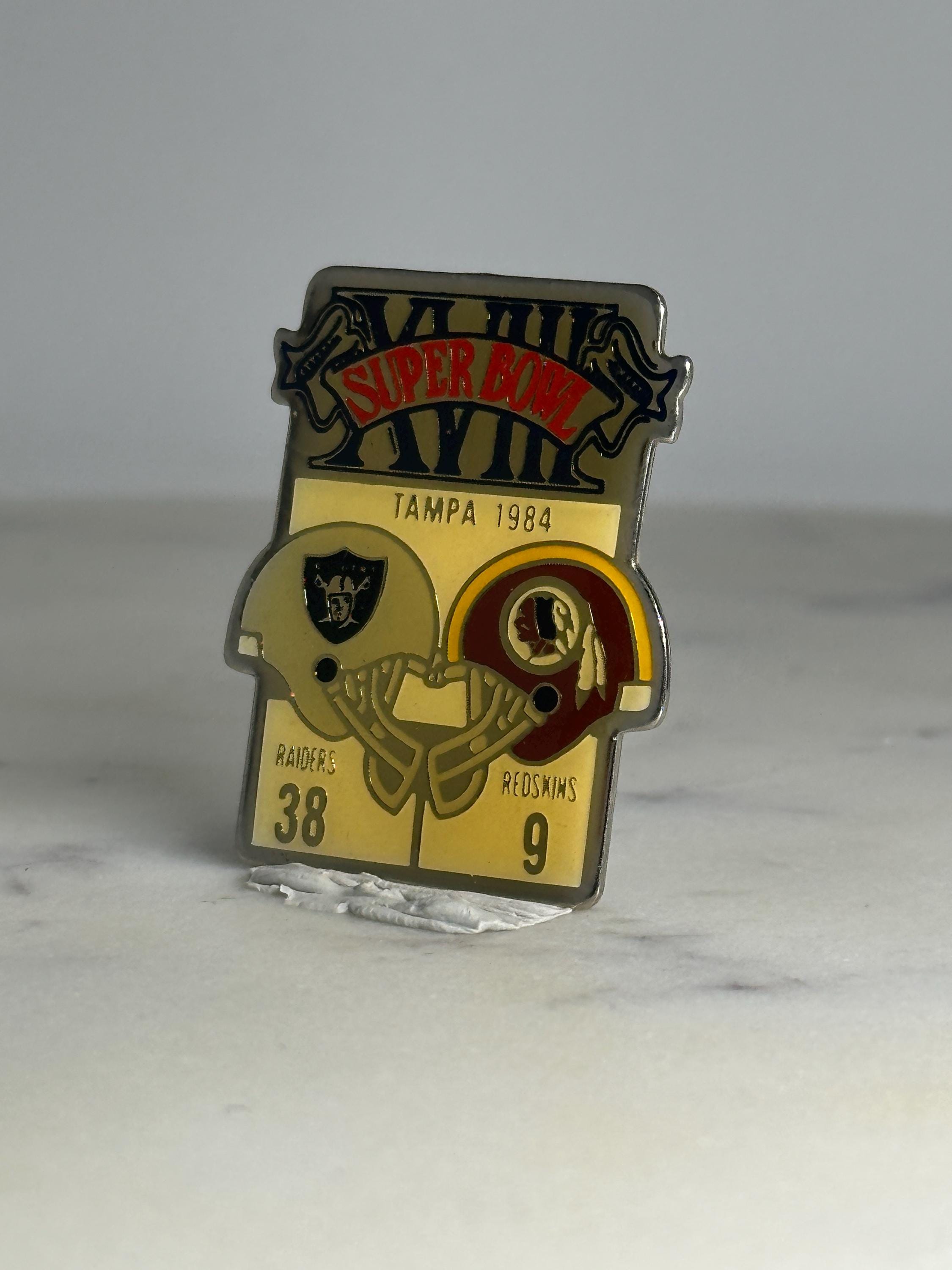 Super Bowl XVIII Collector Pin: Enamel Metal Finish - 1984 Sports Accessory