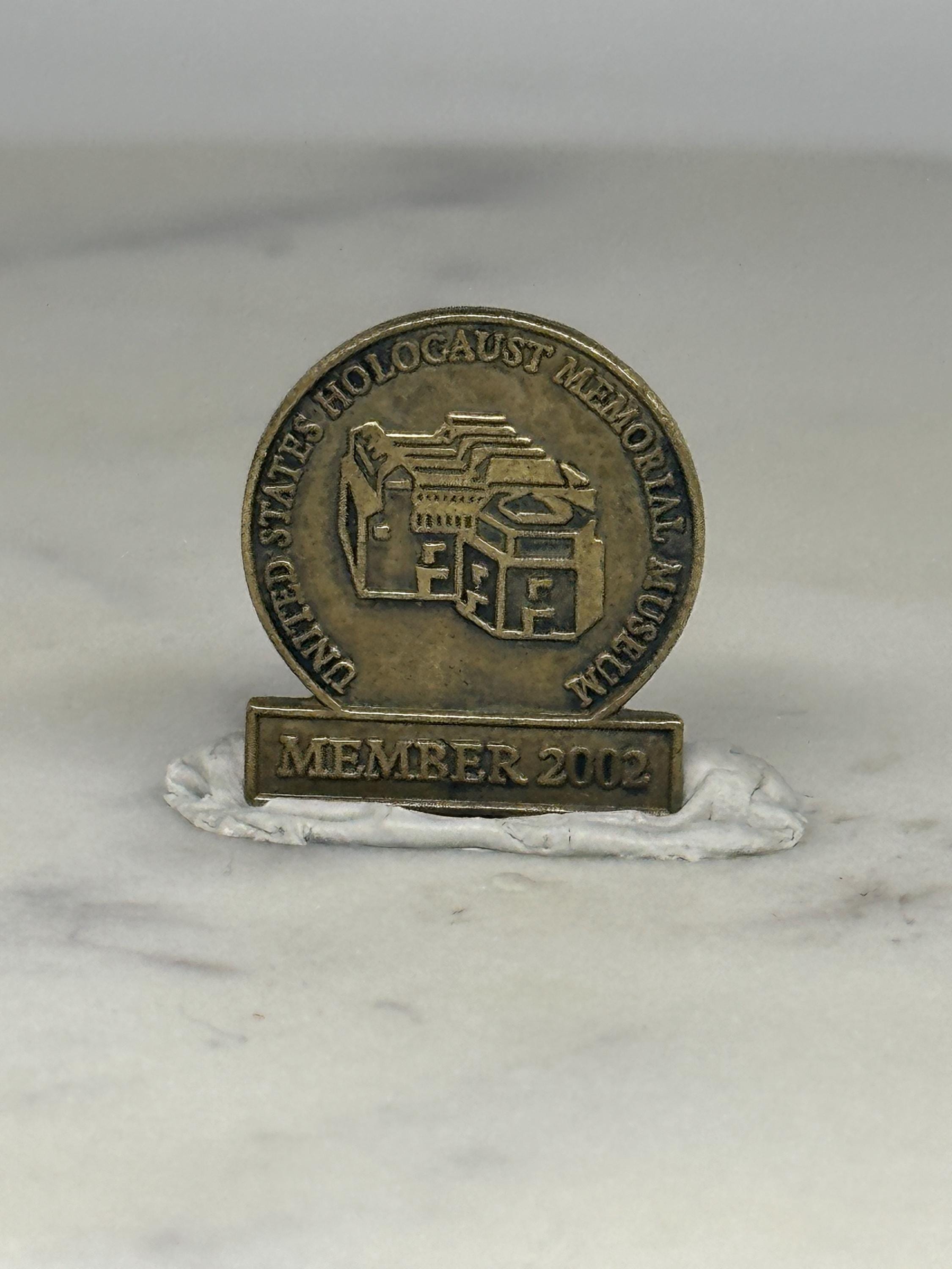 Holocaust Memorial Museum Pin: Antique Bronze Finish - 2002 Commemorative Accessory