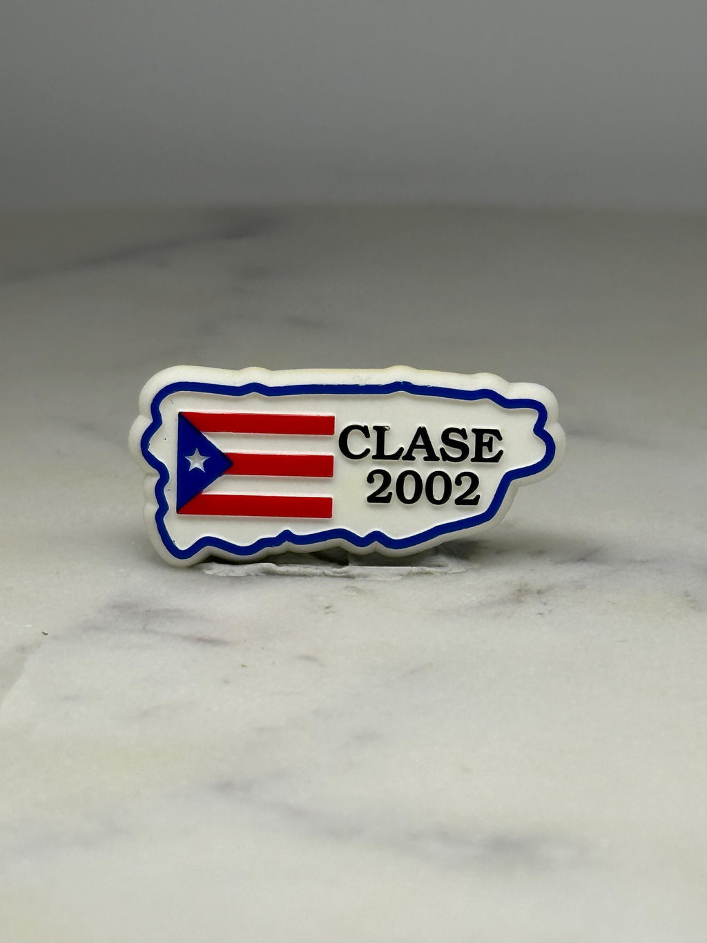 Puerto Rico Class 2002 Pin: Red White Blue Enamel - Graduation Souvenir Accessory