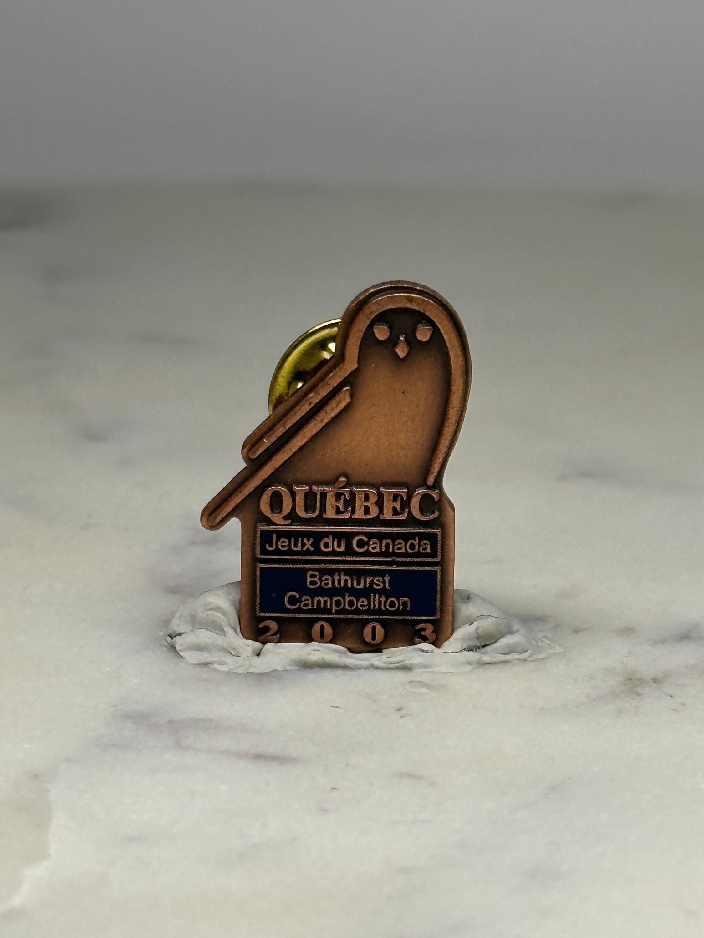 Québec Jeux du Canada Pin: Bronze Finish - 2003 Sports Accessory