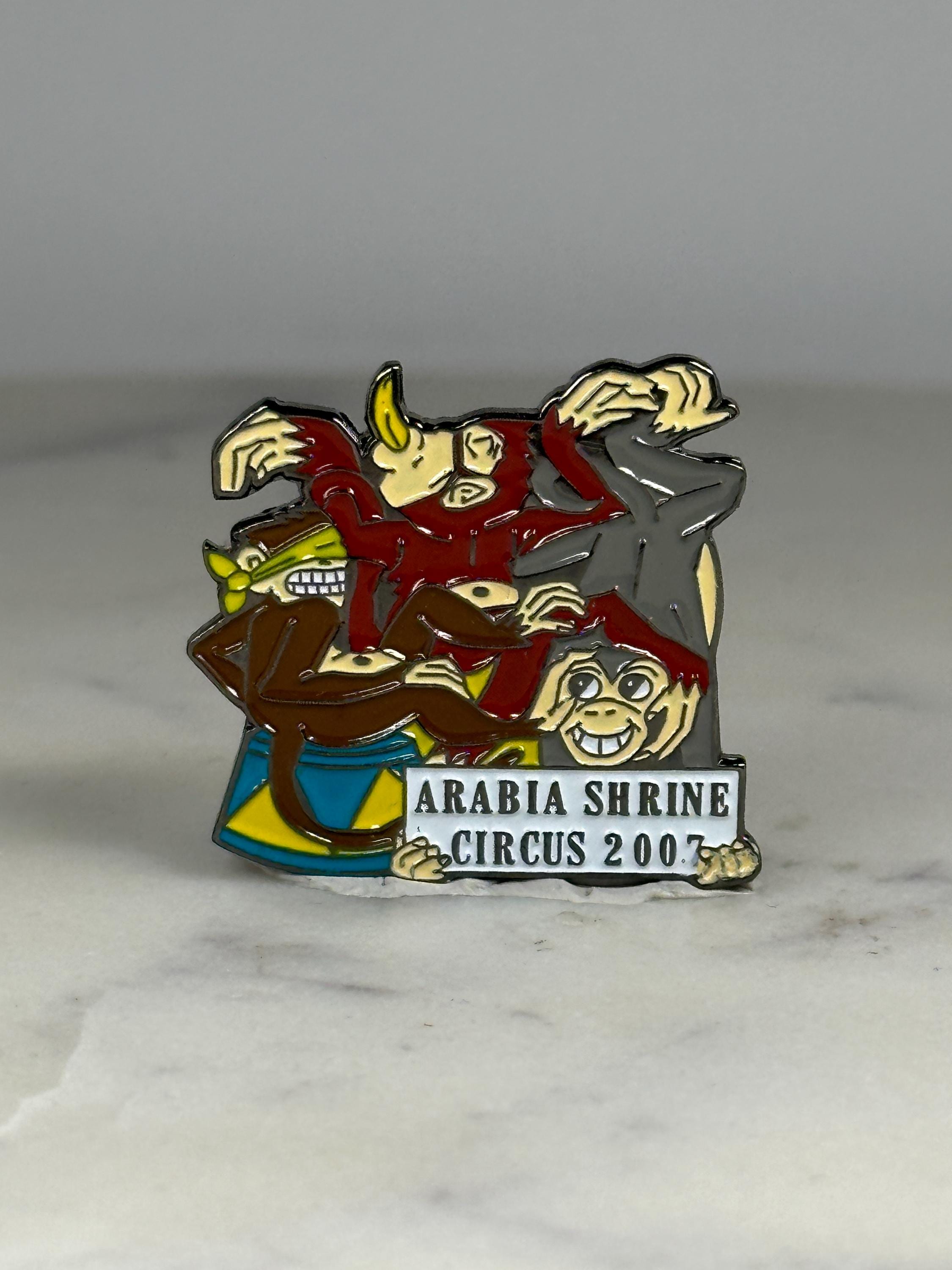 Arabia Shrine Circus Pin: Colorful Enamel - 2007 Commemorative Accessory