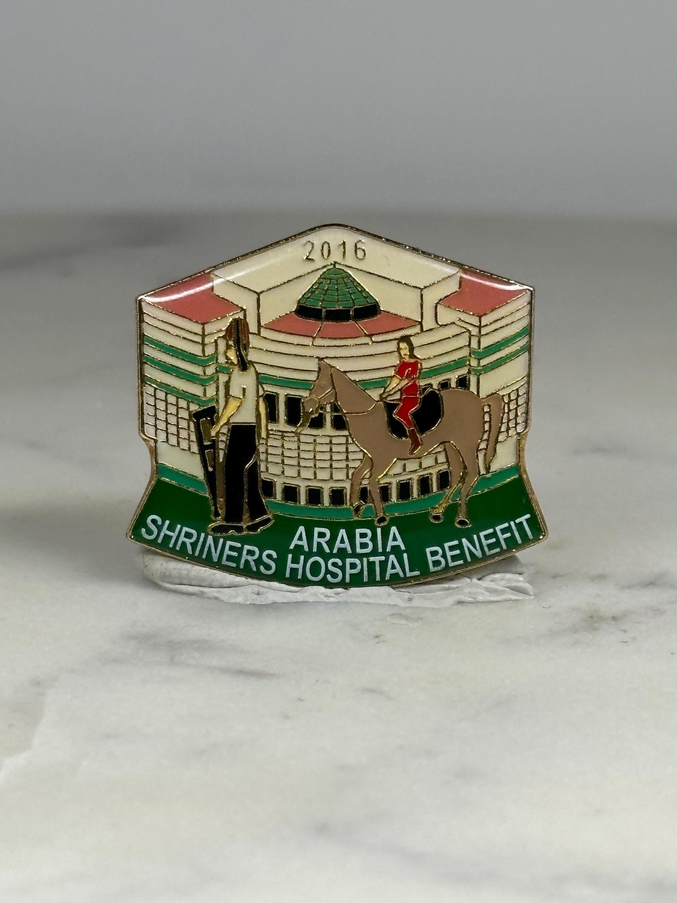 Shriners Hospital Benefit Pin: Enamel Colorful Design - 2016 Charity Accessory