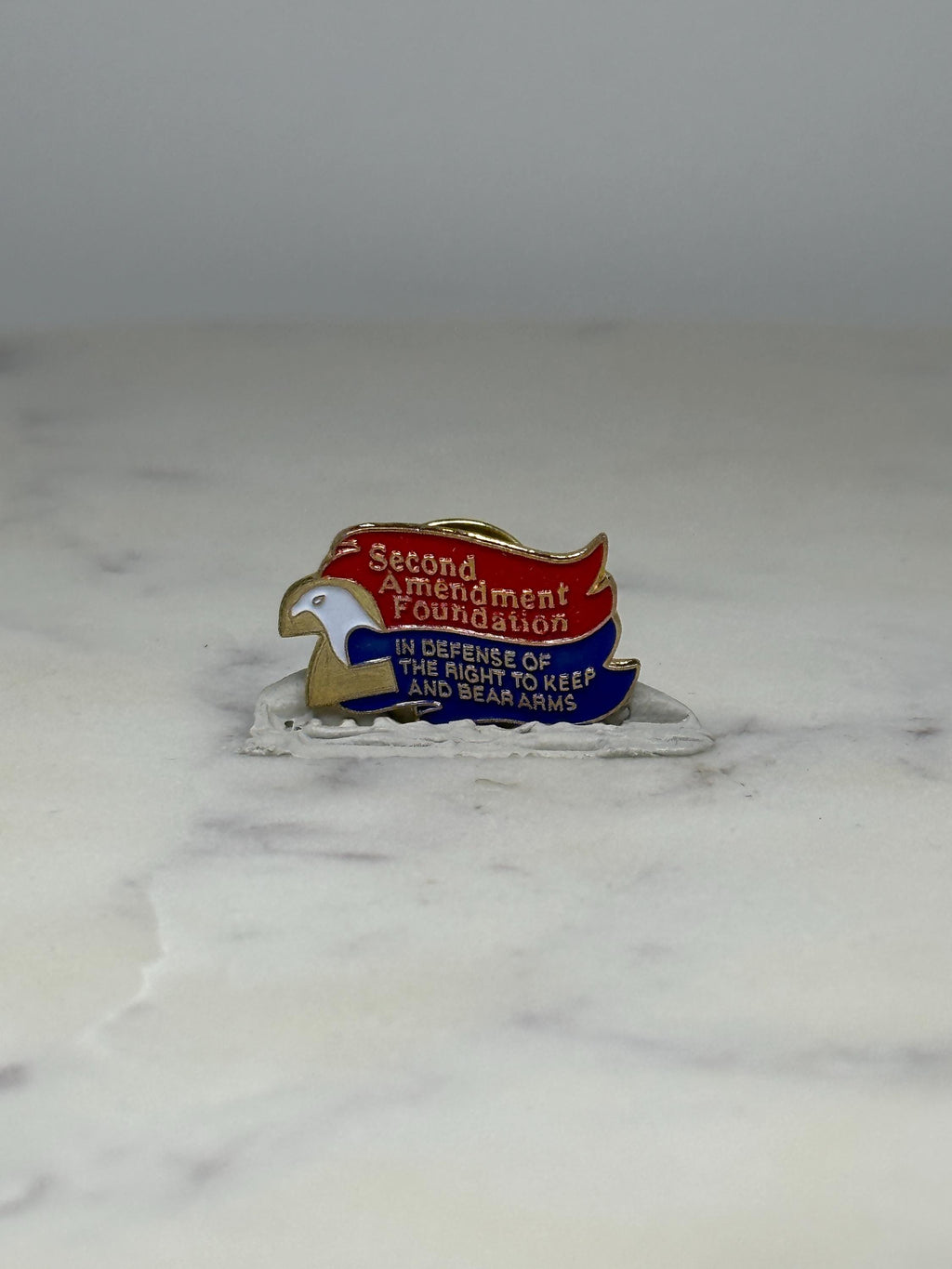 Second Amendment Foundation Pin: Patriotic Enamel Eagle - Pro-Gun Rights Accessory