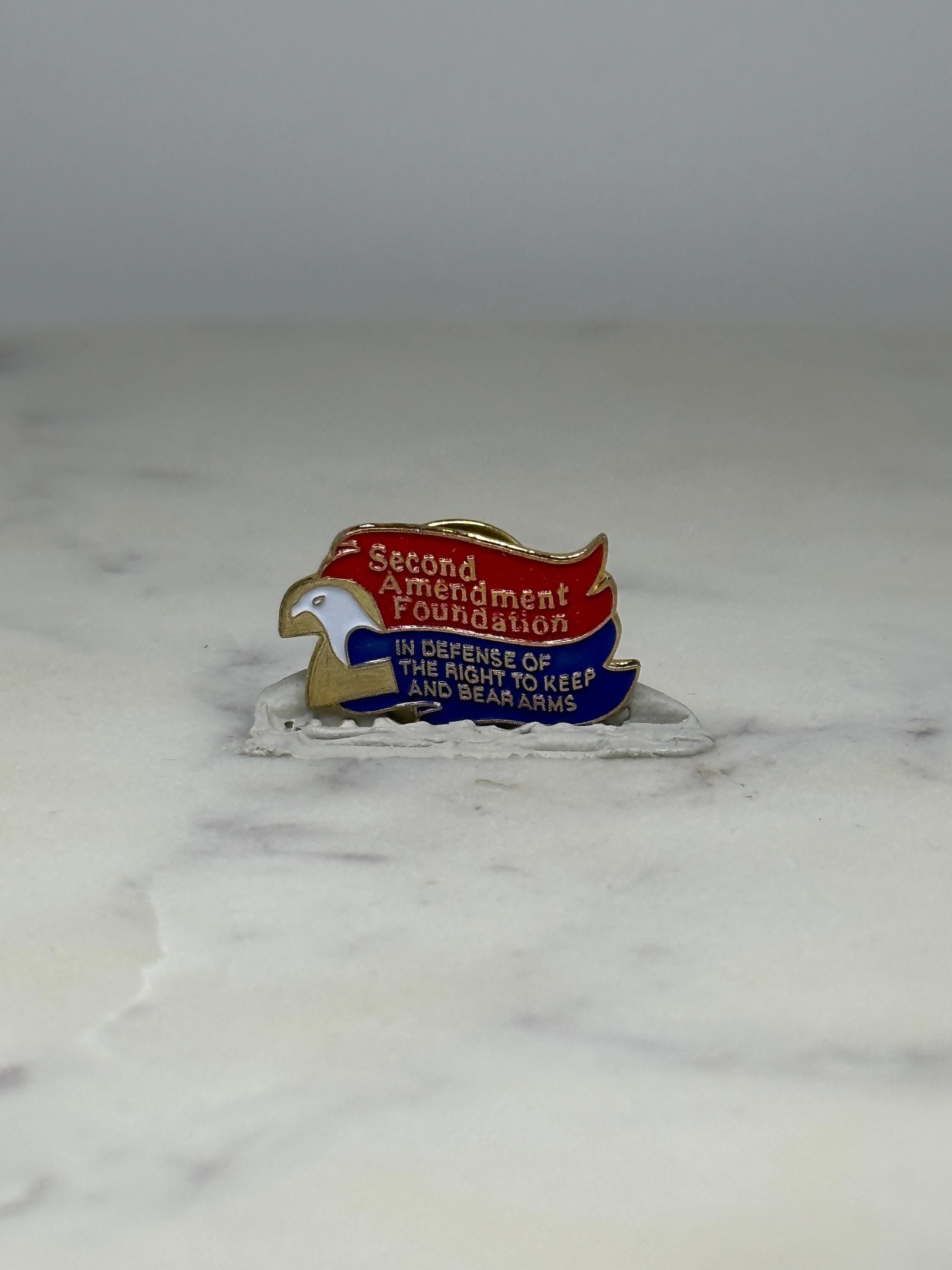 Second Amendment Foundation Pin: Patriotic Enamel Eagle - Pro-Gun Rights Accessory