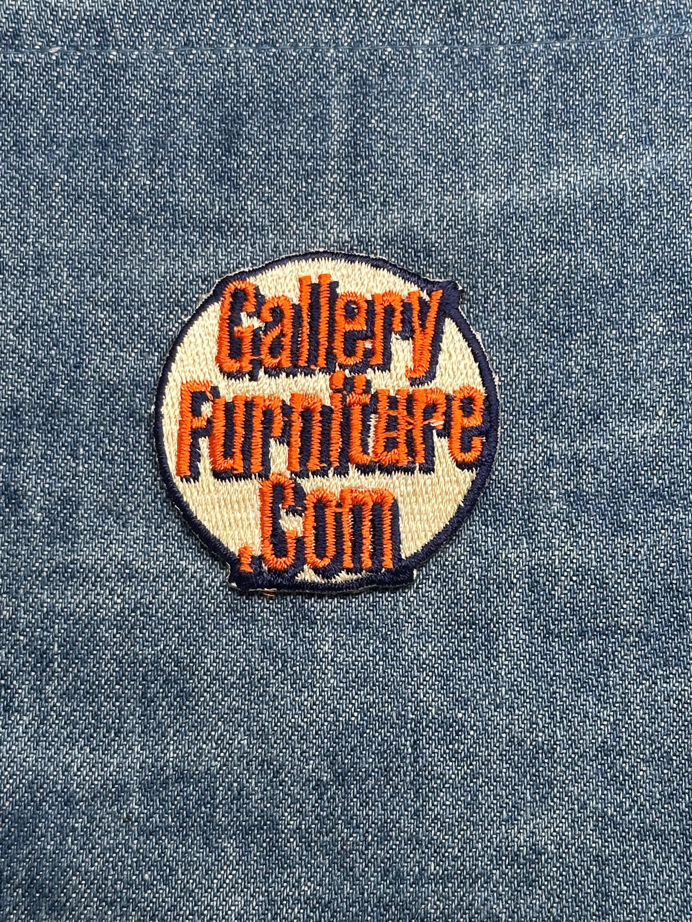 Gallery Furniture Collectable Patch: Bold Orange & Navy - Y2K Era Accessory