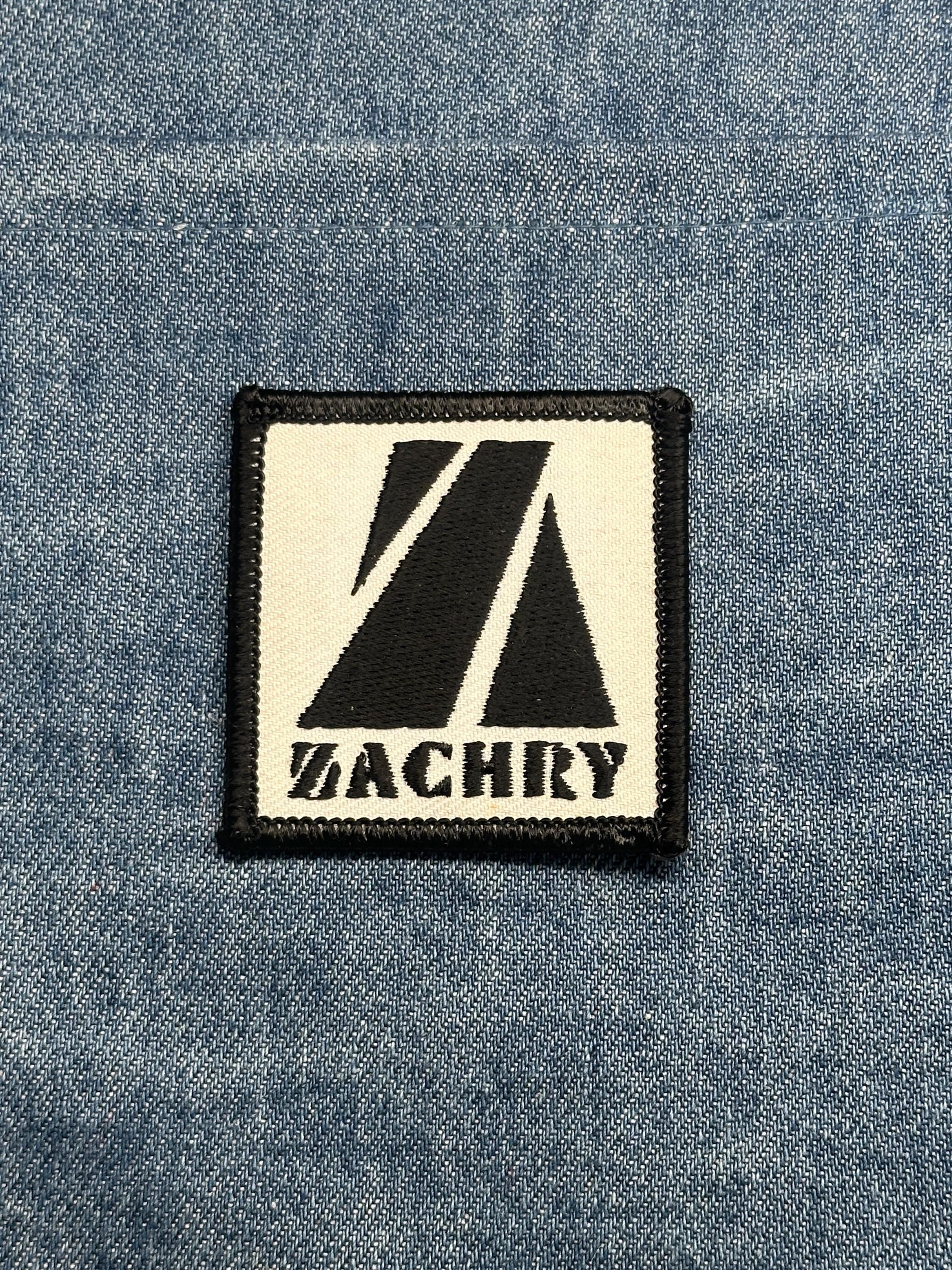 Zachry Collectable Patch: Black & White Logo - Vintage Company Accessory