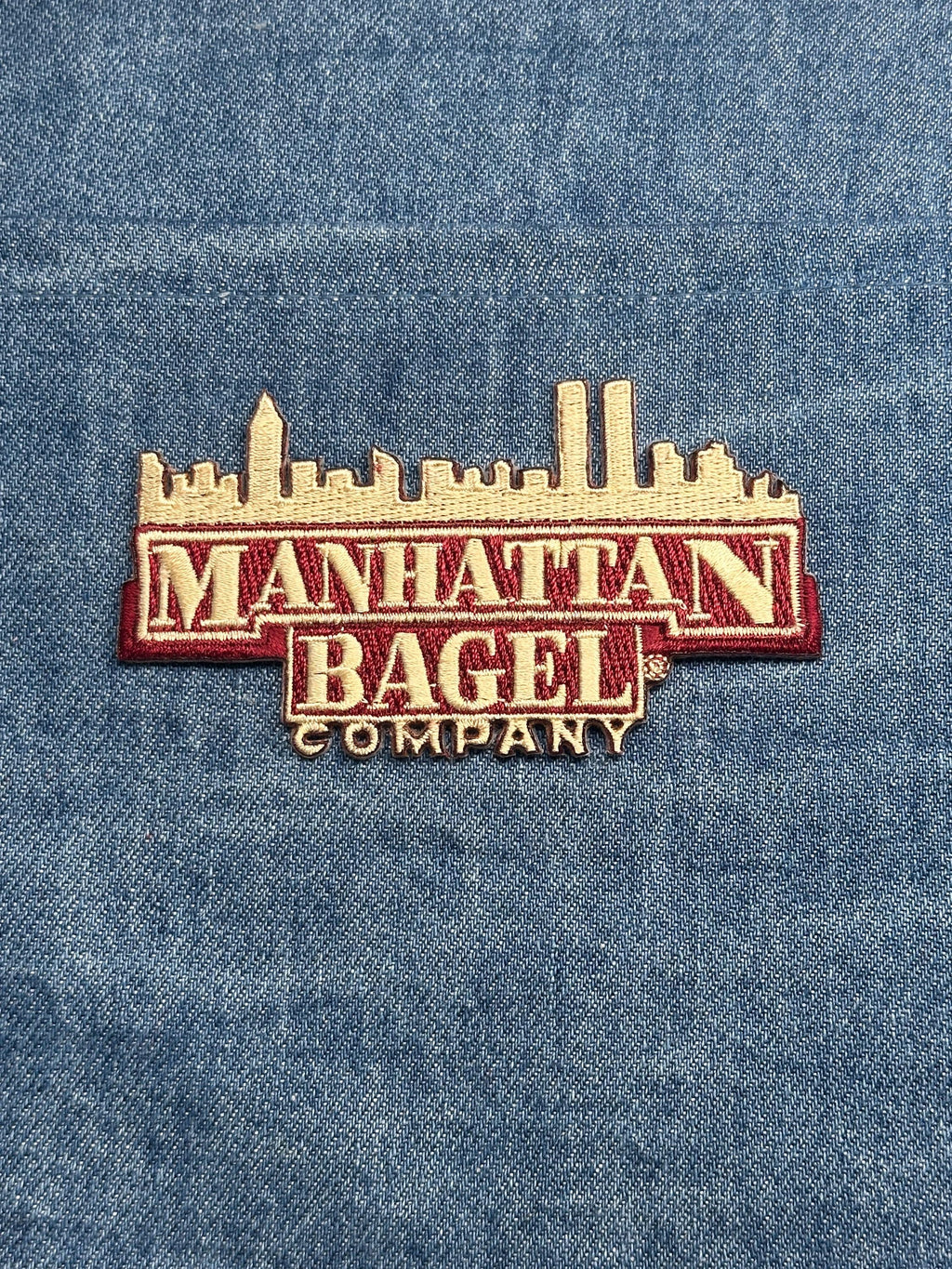 Manhattan Bagel Company Collectable Patch: Tan & Maroon - Retro Accessory
