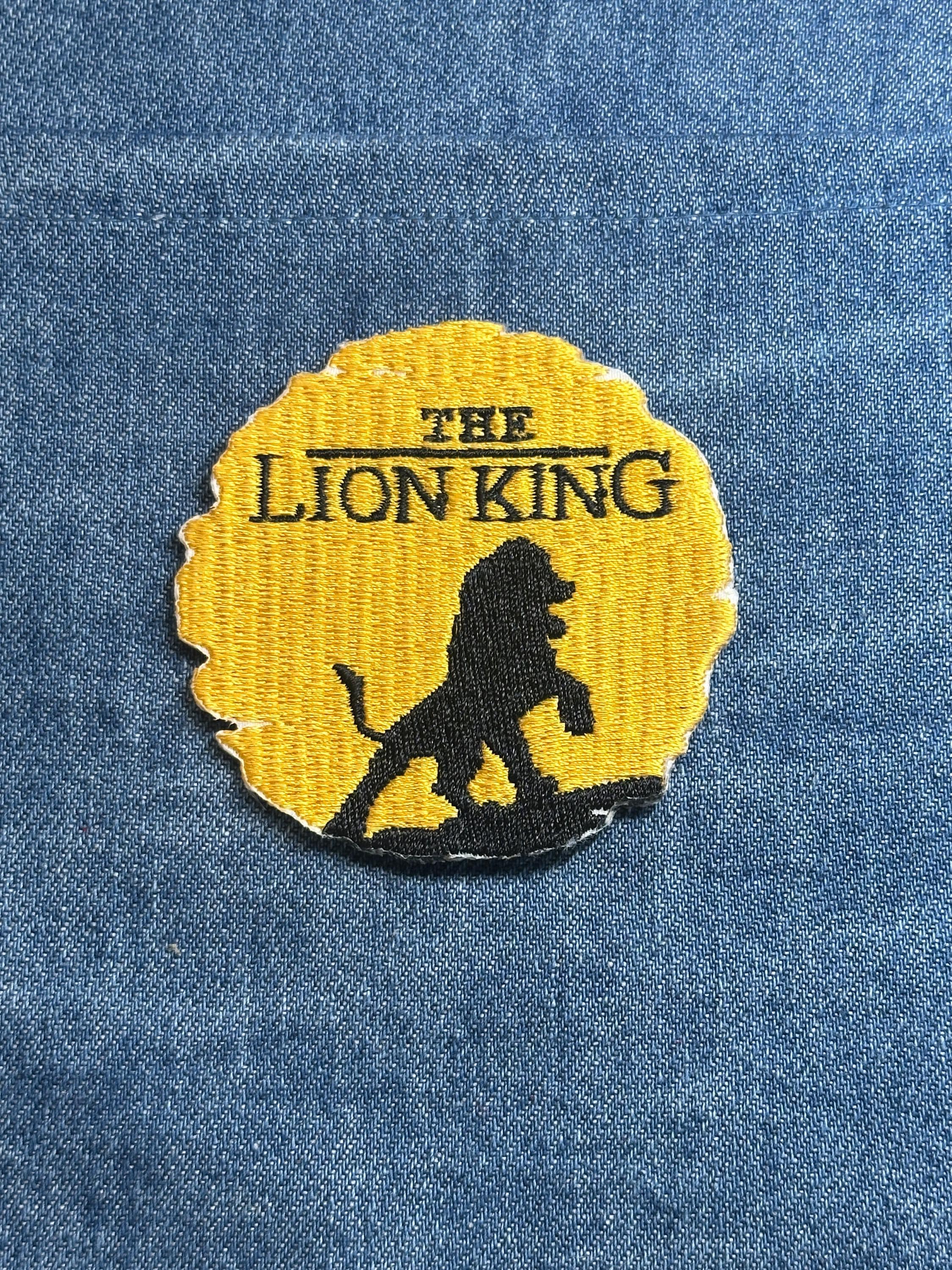 Lion King Collectable Patch: Yellow & Black Silhouette - 90s Disney Accessory