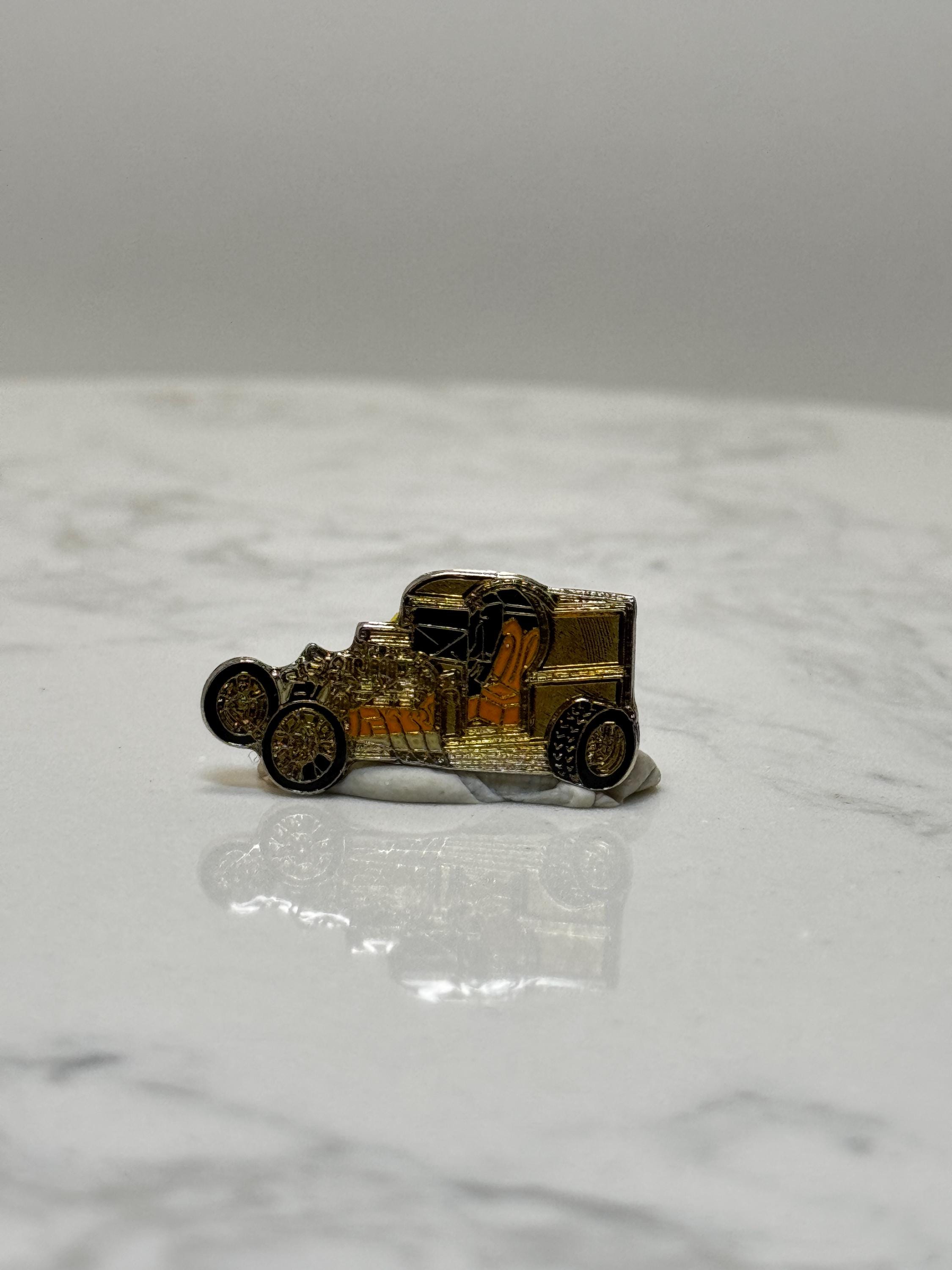 1920s Model T Hot Rod Pin: Classic Vintage Rat Rod Enamel Car Pin