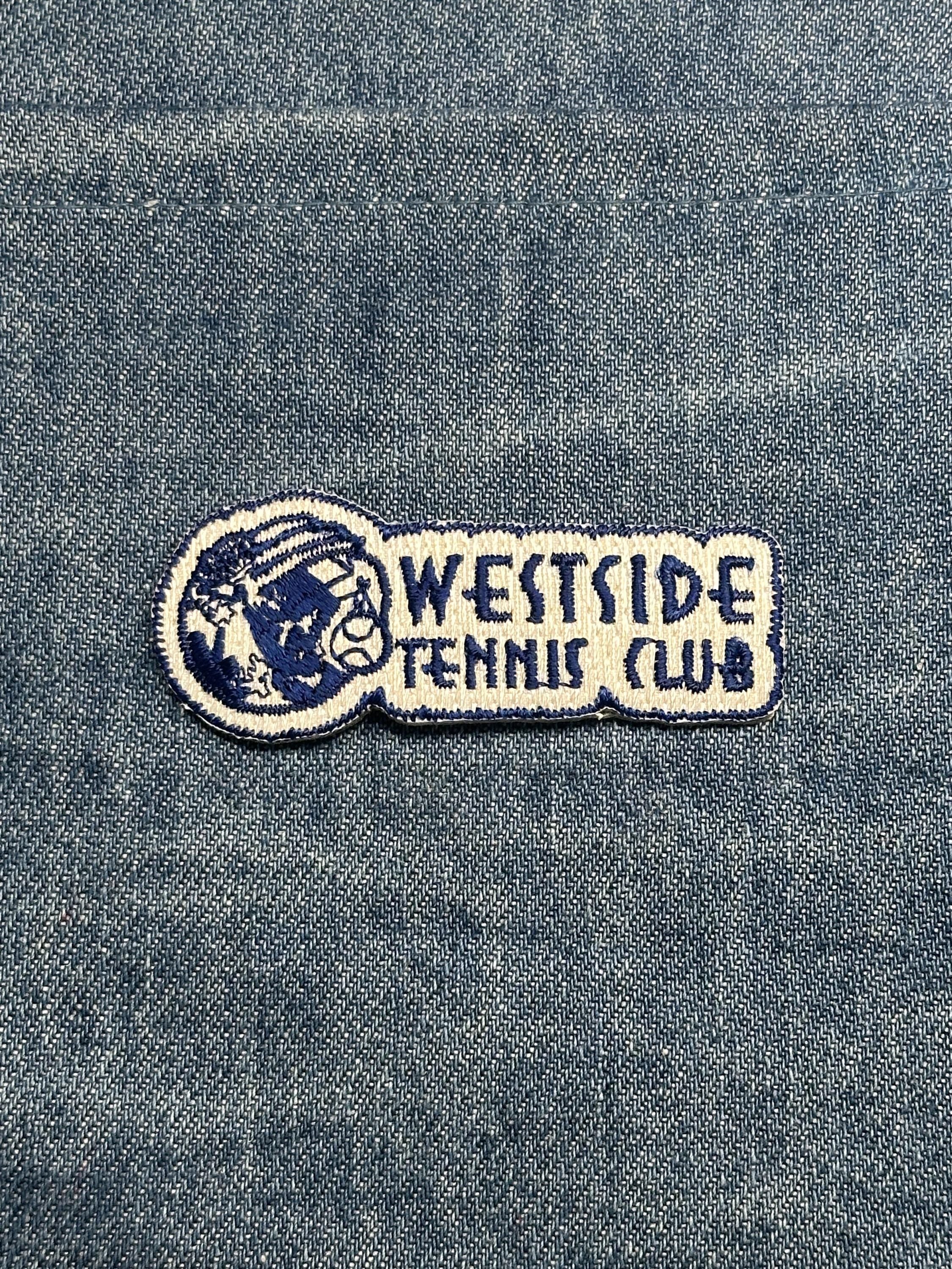 Westside Tennis Club Collectable Patch: Blue & White - Vintage Sports Accessory