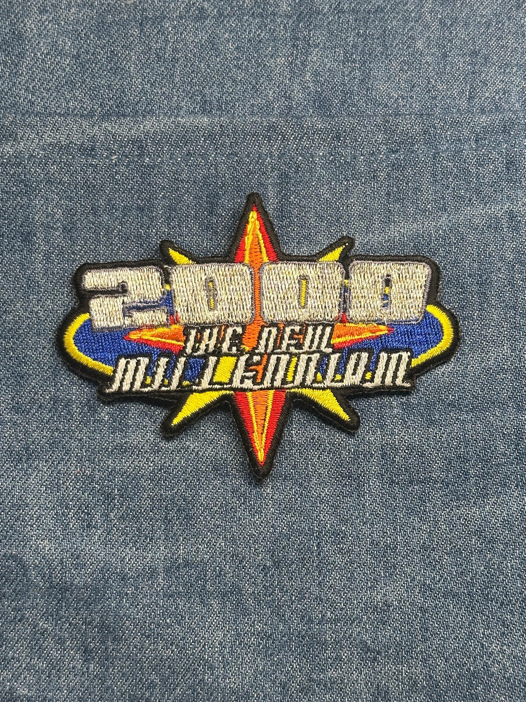 2000 Millennium Collectable Patch: Metallic Silver - Y2K Era Accessory